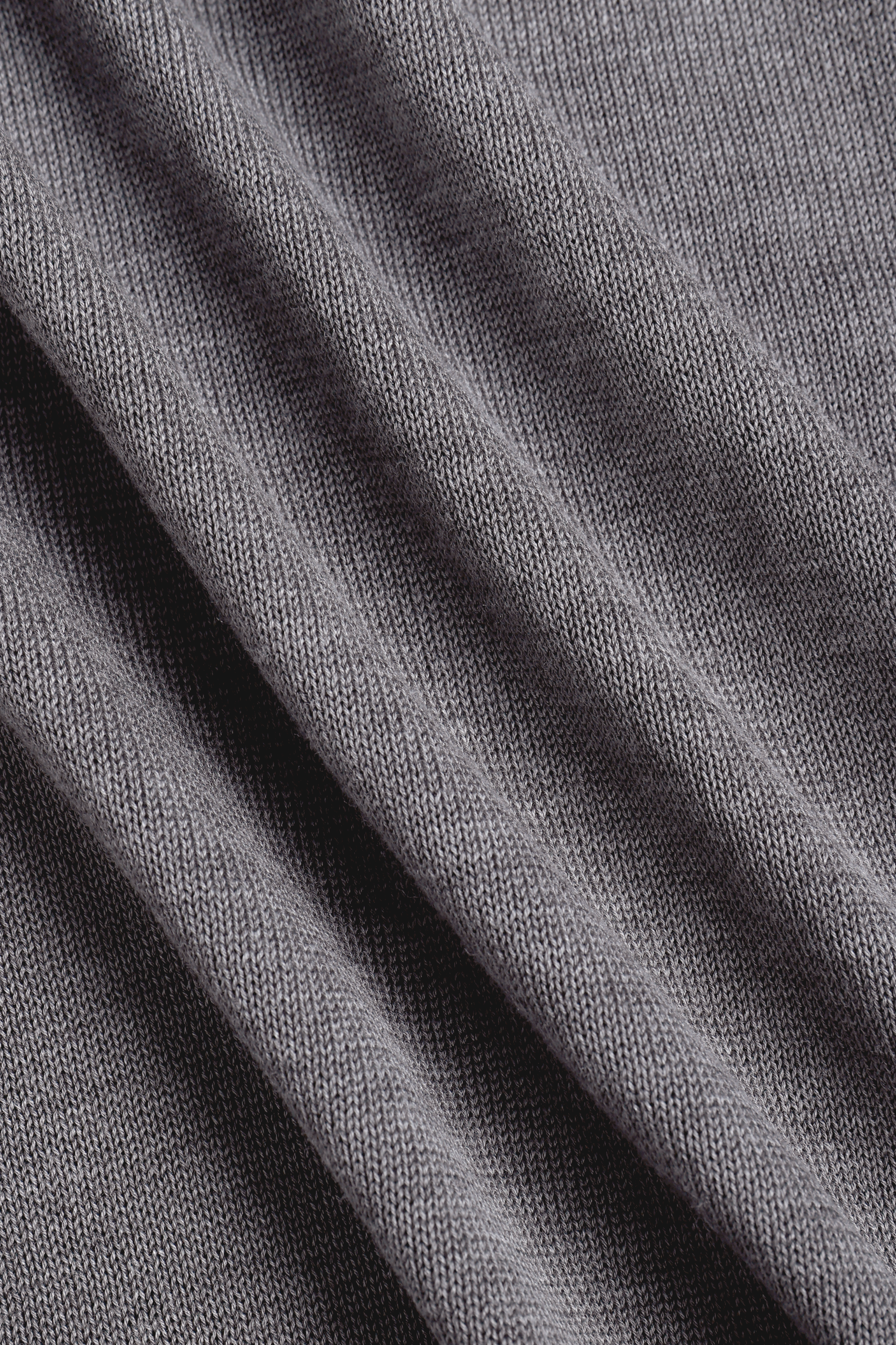 Riera Knit Crew Neck T-Shirt - Grey Marl