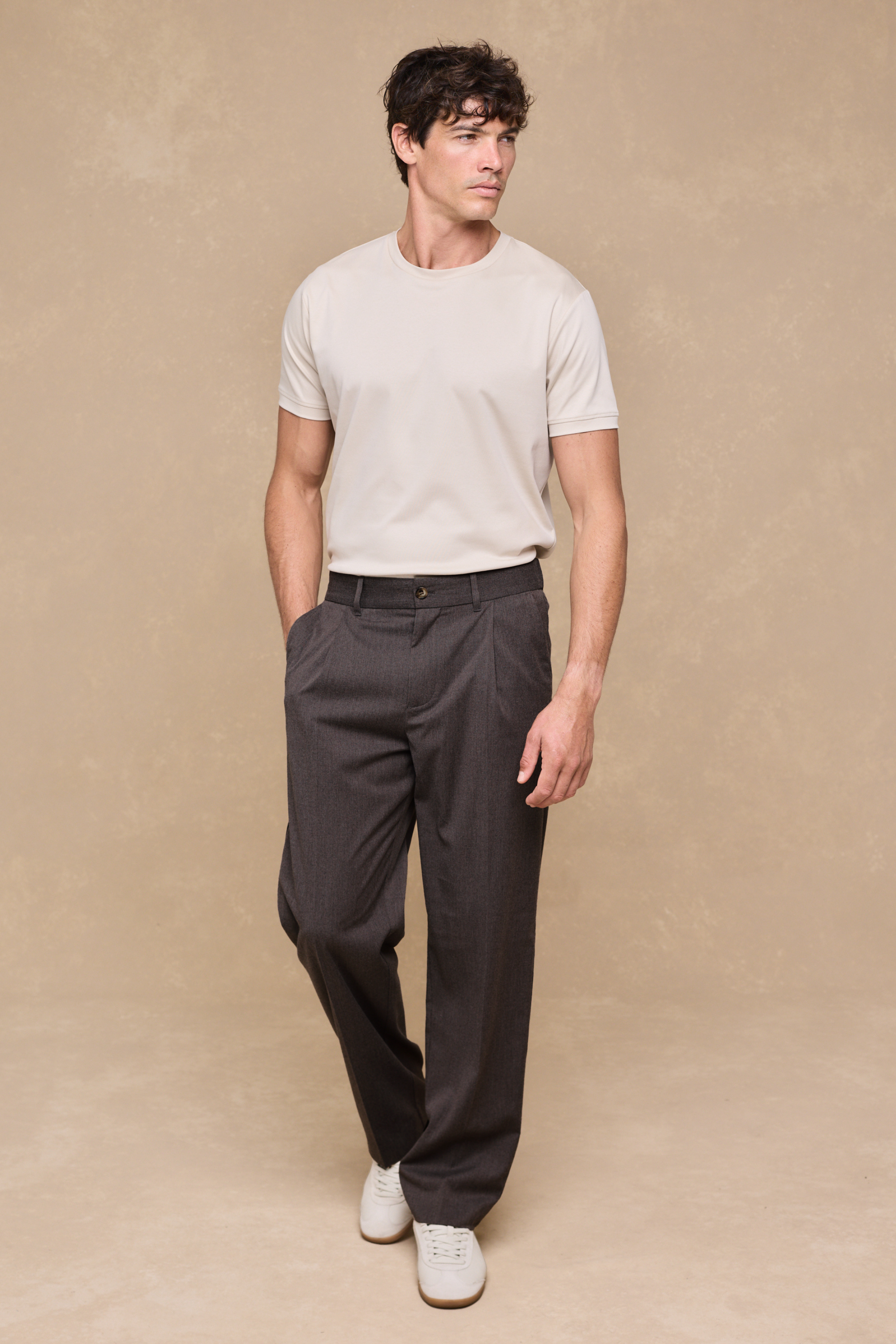 Romeo Tailored Trouser - Brown