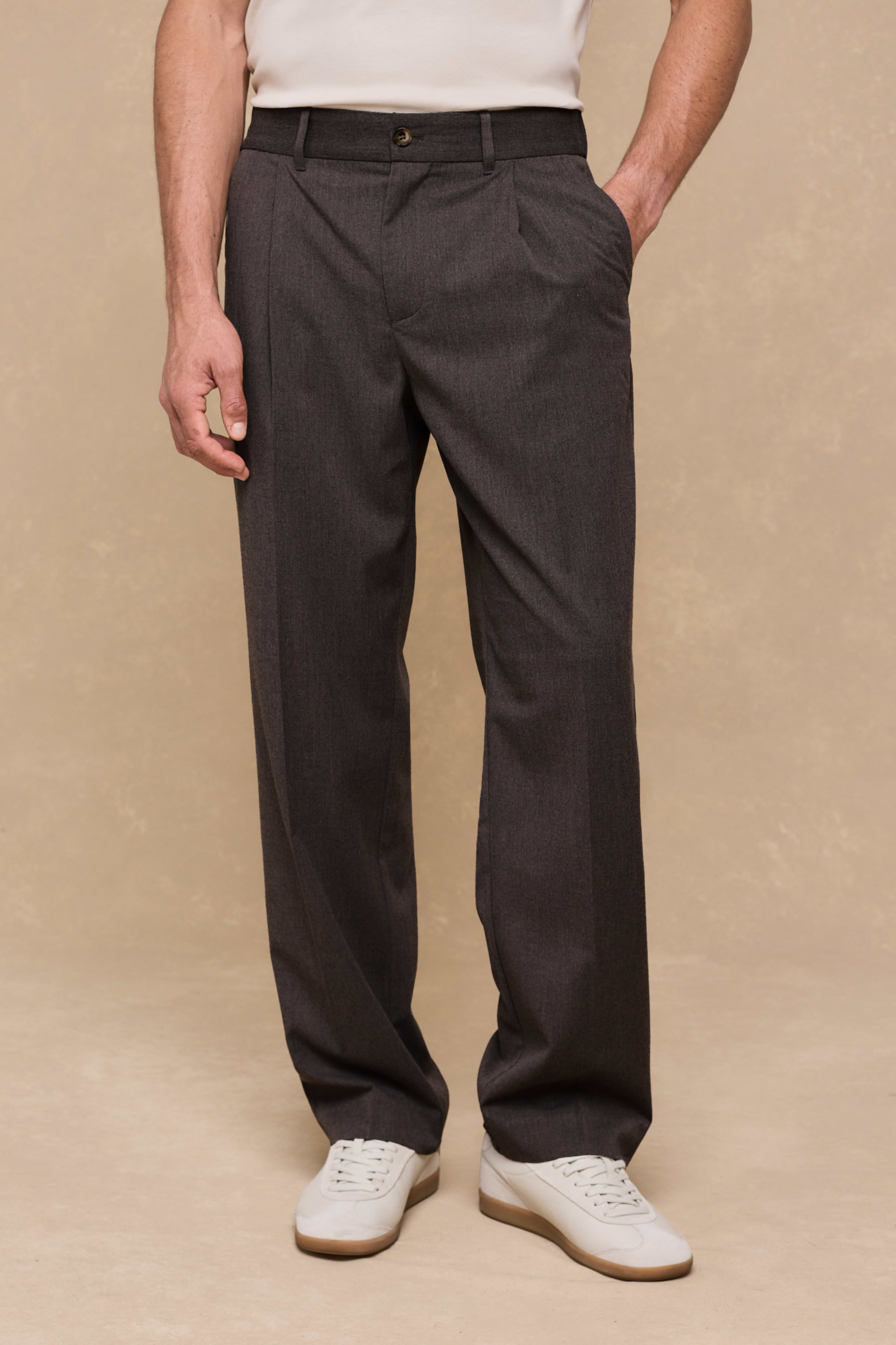 Romeo Tailored Trouser - Brown