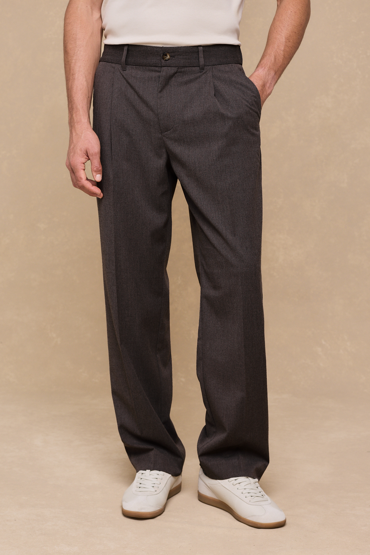 Romeo Tailored Trouser - Brown