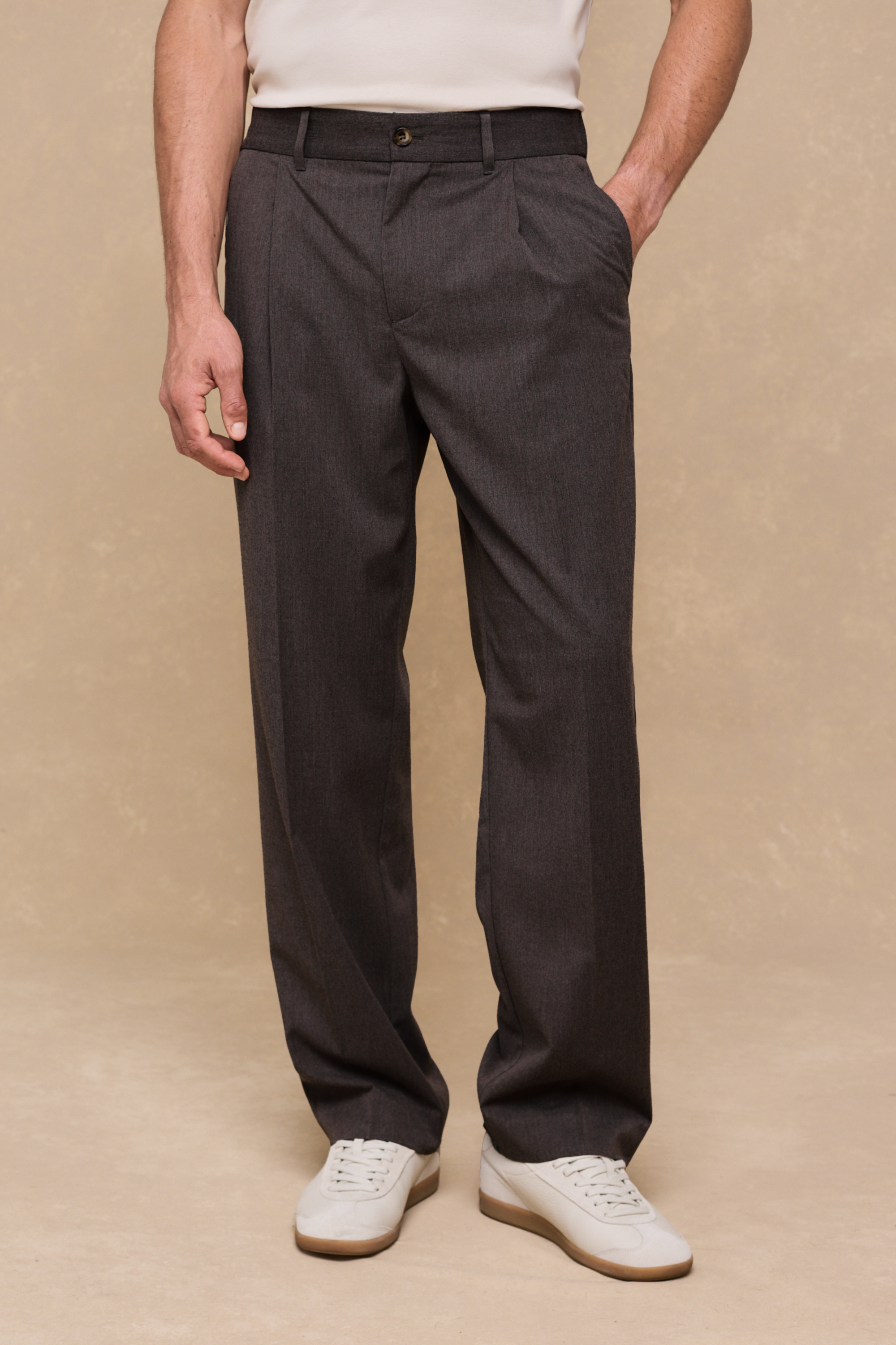 Romeo Tailored Trouser - Brown
