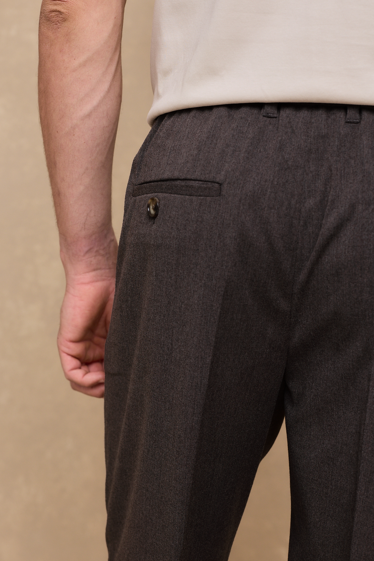 Romeo Tailored Trouser - Brown