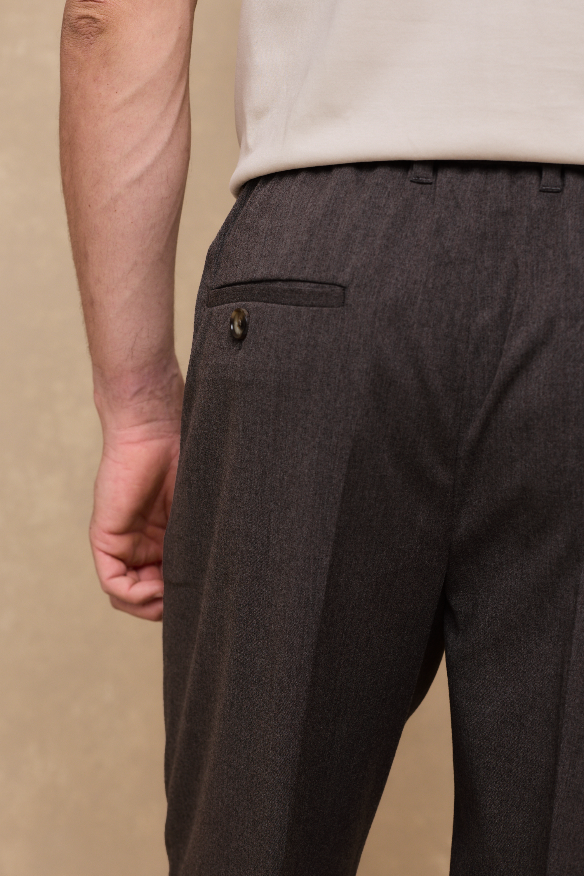 Romeo Tailored Trouser - Brown
