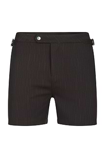 Silas Tailored Swim Short With Adjusters - Brown/Light Brown