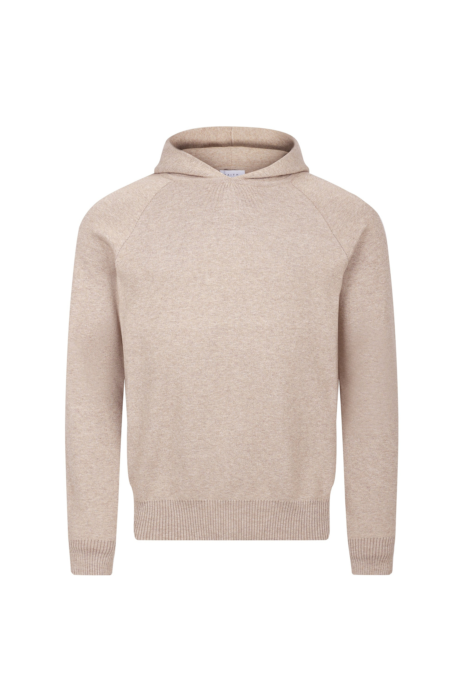 Theo Strick-Hoodie - Biscuit Beige