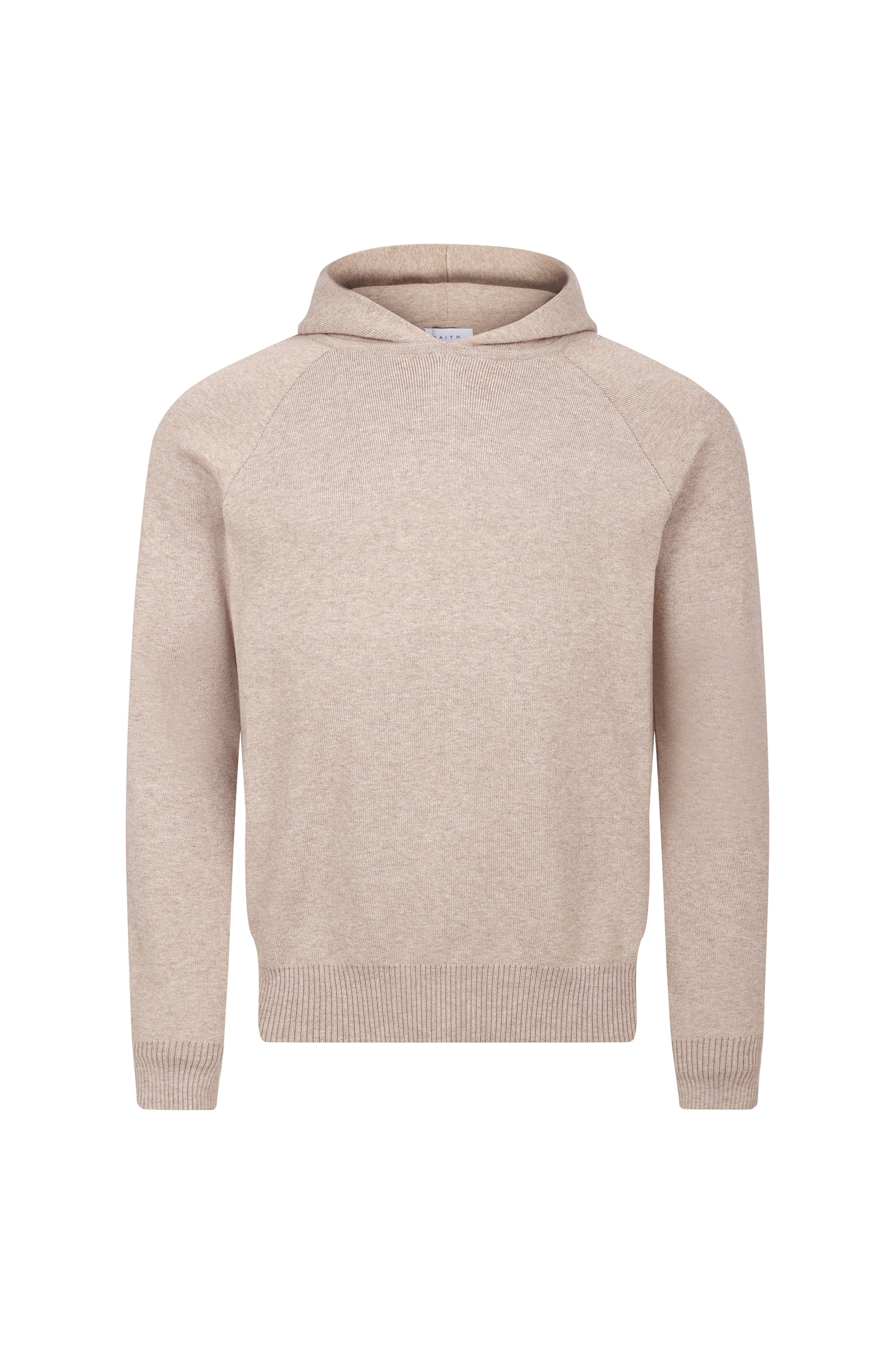 Theo Strick-Hoodie - Biscuit Beige