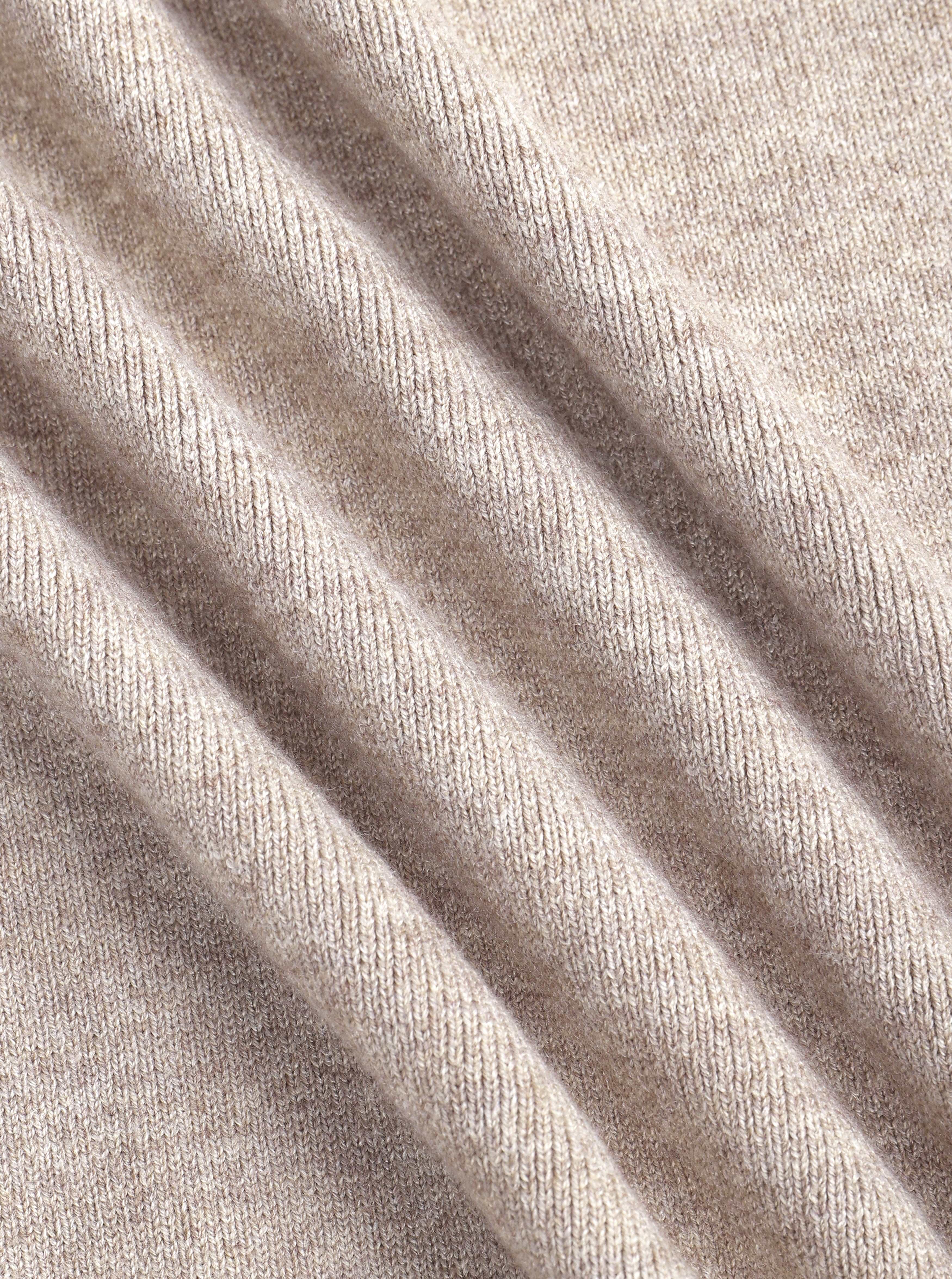 Theo Strick-Hoodie - Biscuit Beige