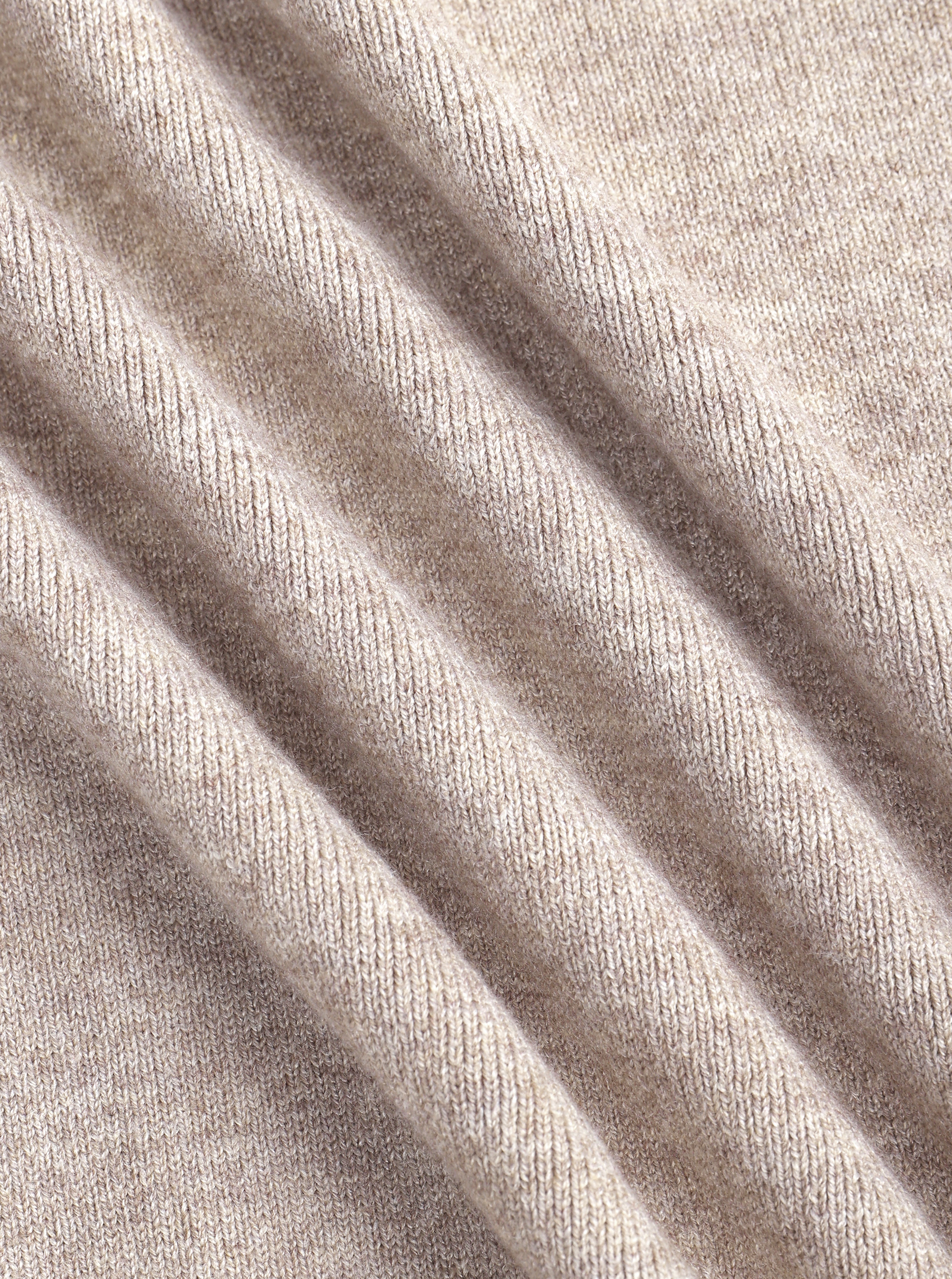 Theo Strick-Hoodie - Biscuit Beige