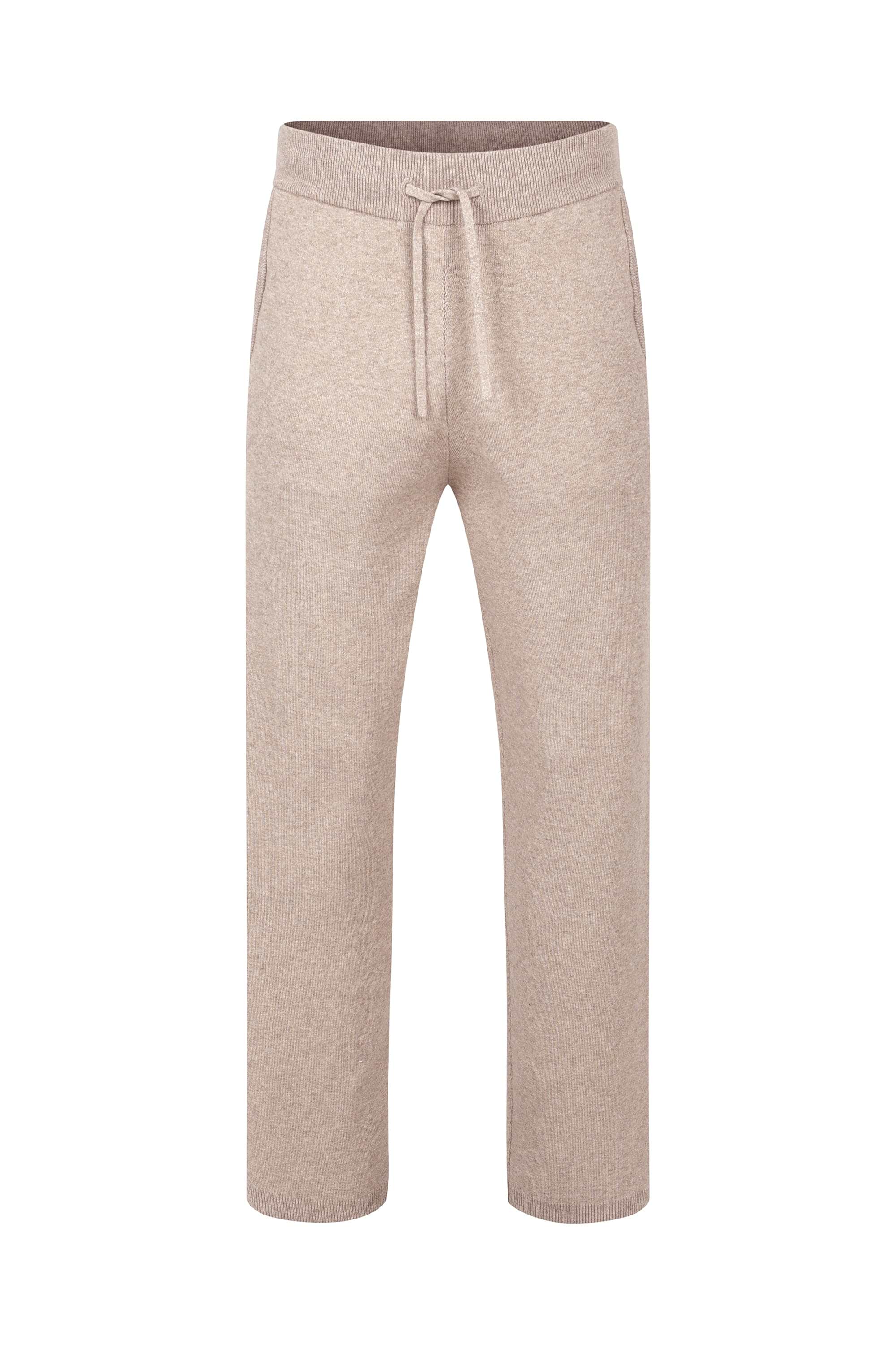 Theo Knitted Trouser - Biscuit