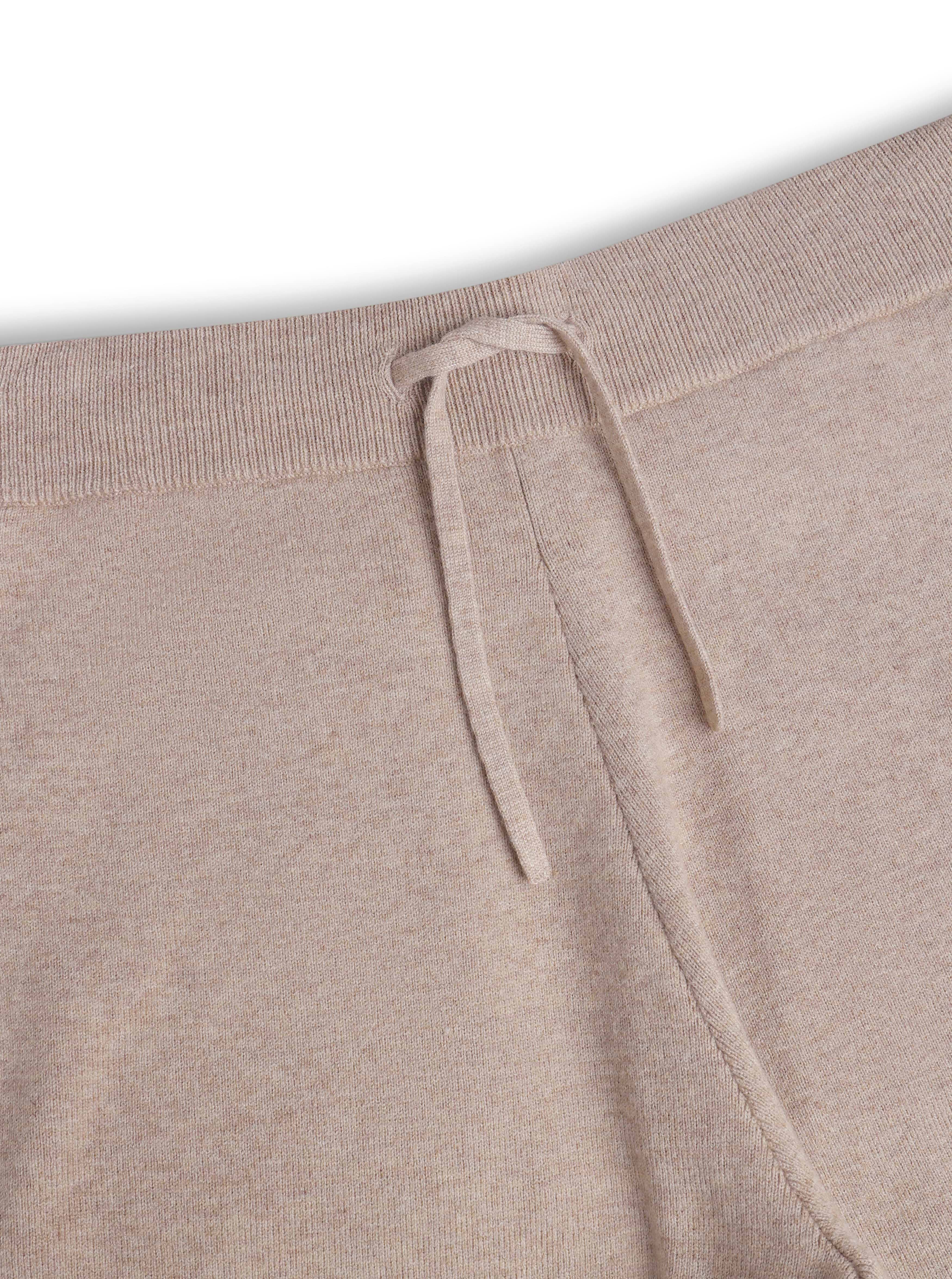 Theo Knitted Trouser - Biscuit