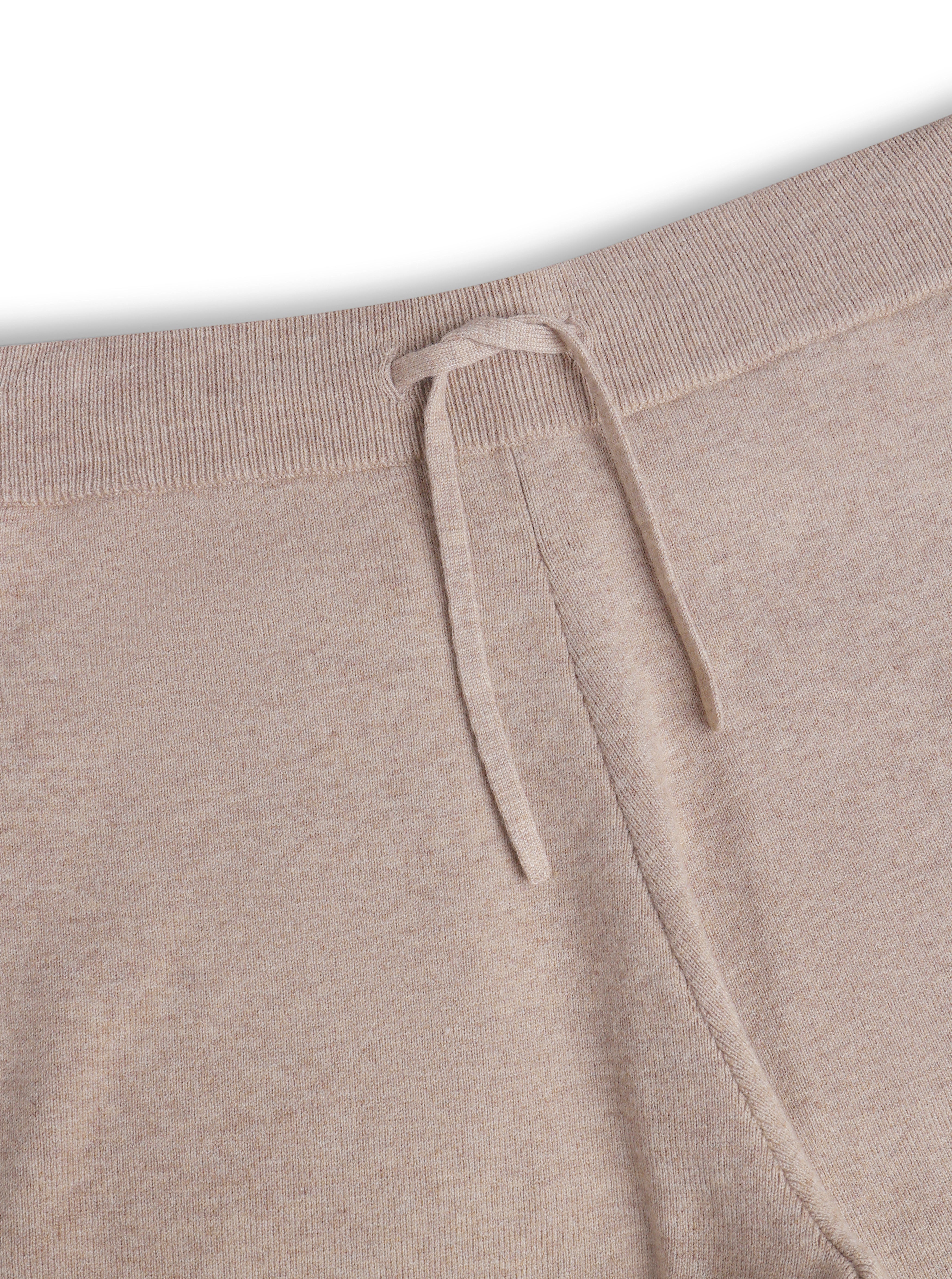 Theo Knitted Trouser - Biscuit