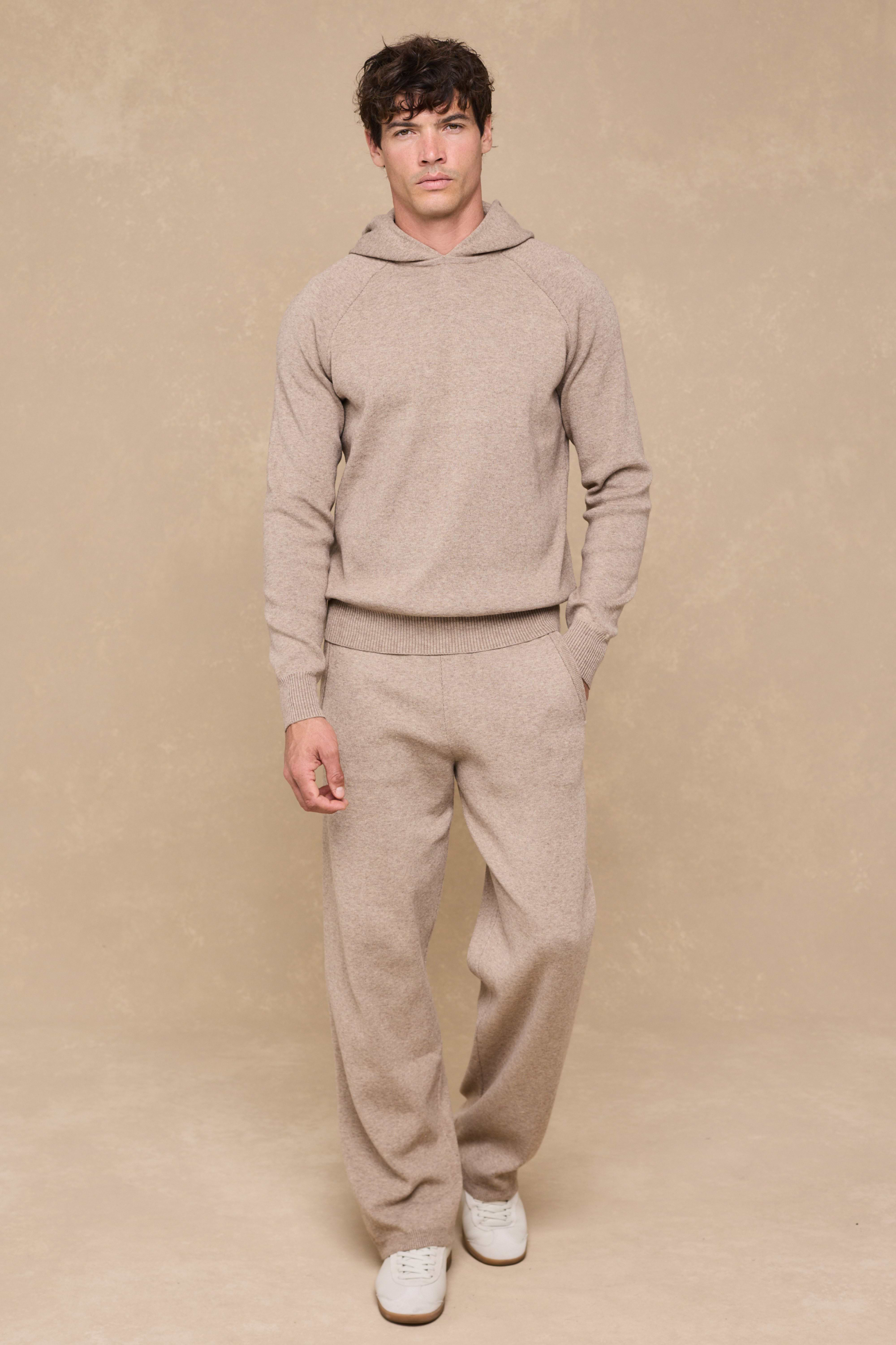 Theo Knitted Trouser - Biscuit