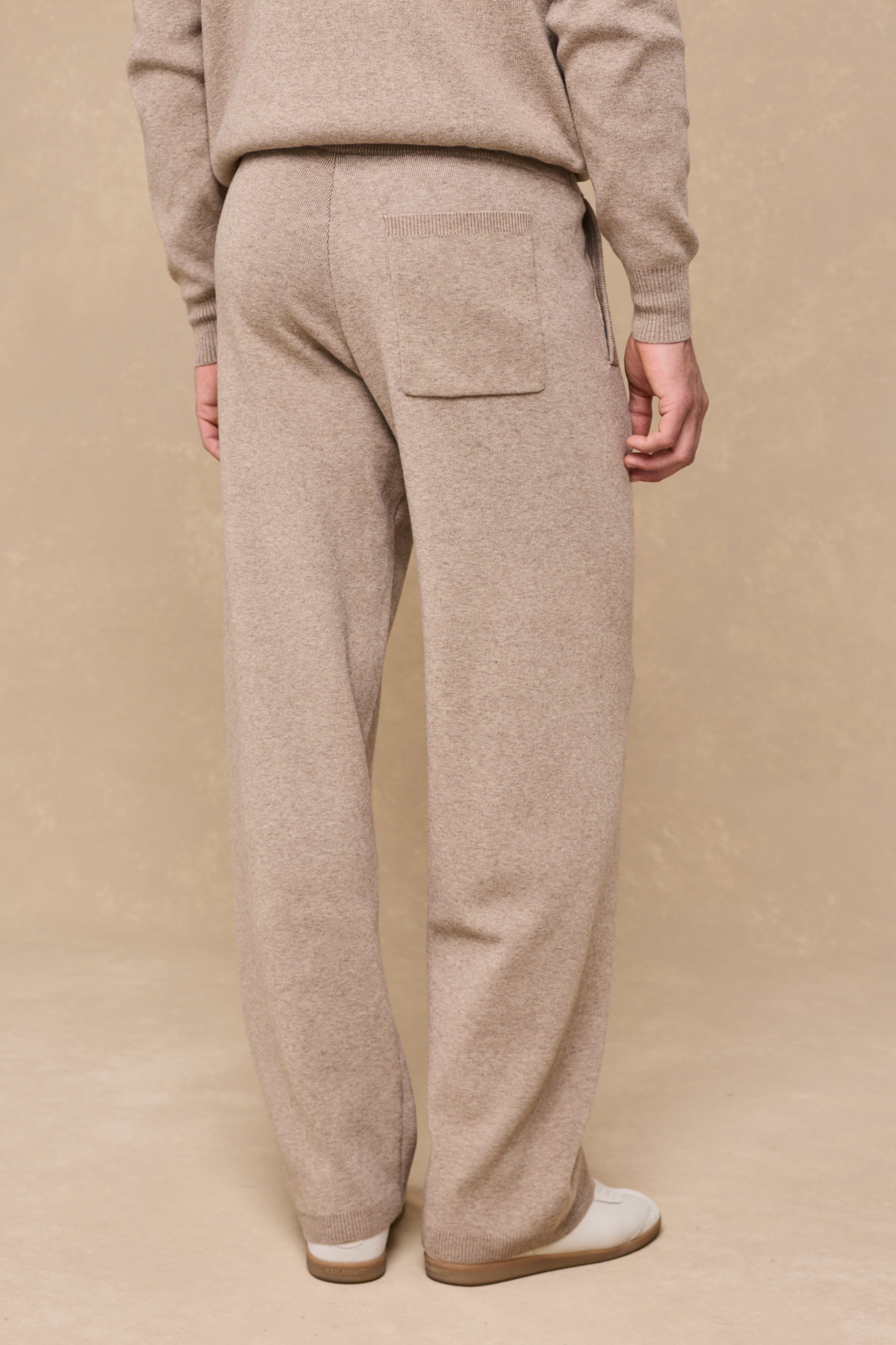 Theo Knitted Trouser - Biscuit