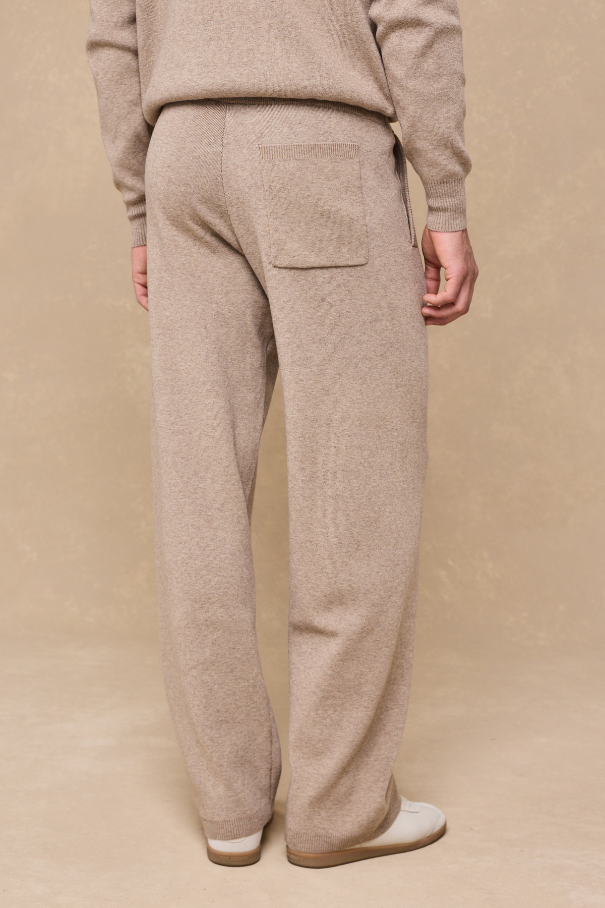 Theo Knitted Trouser - Biscuit