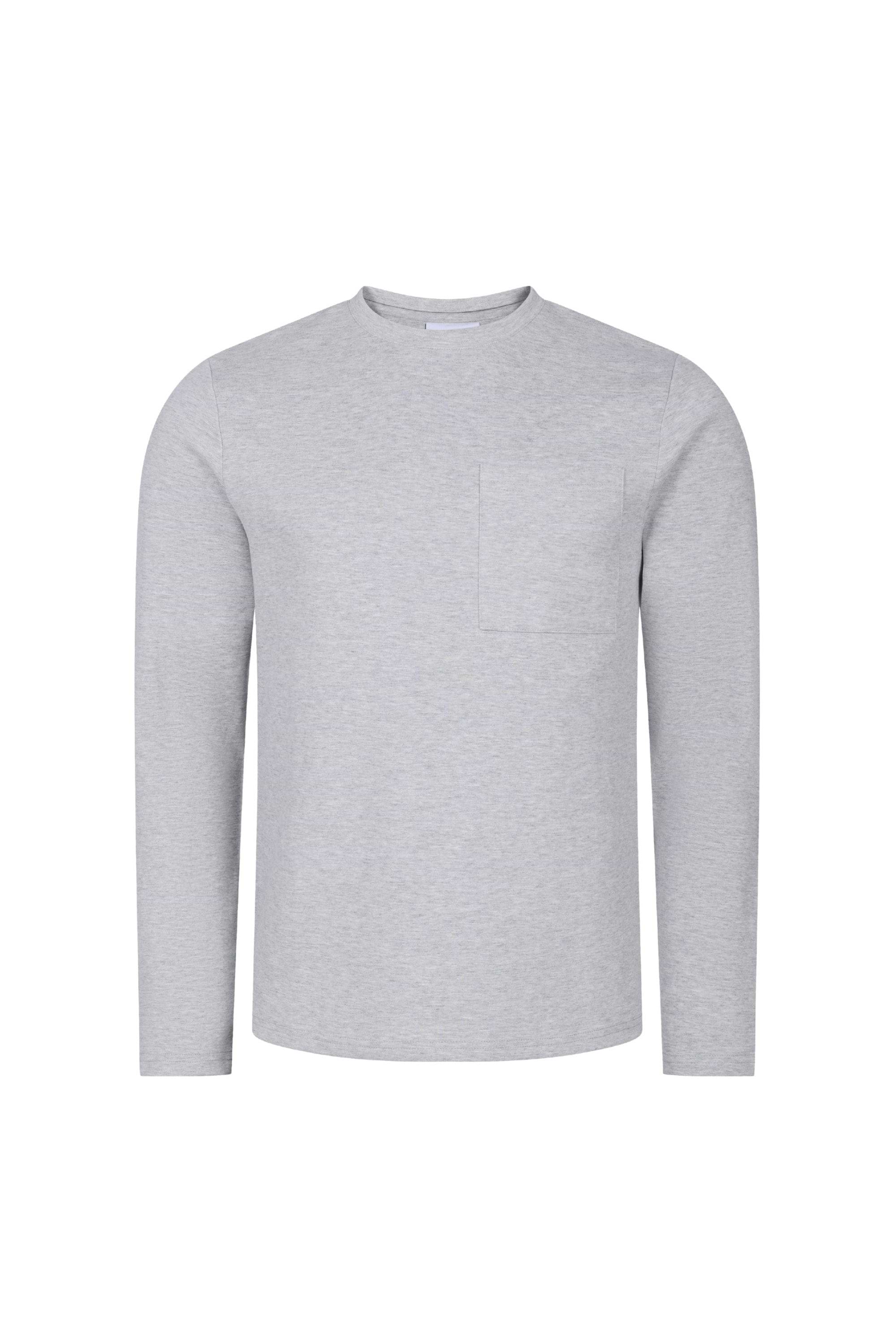 Tyler Long Sleeve Top - Grey Marl