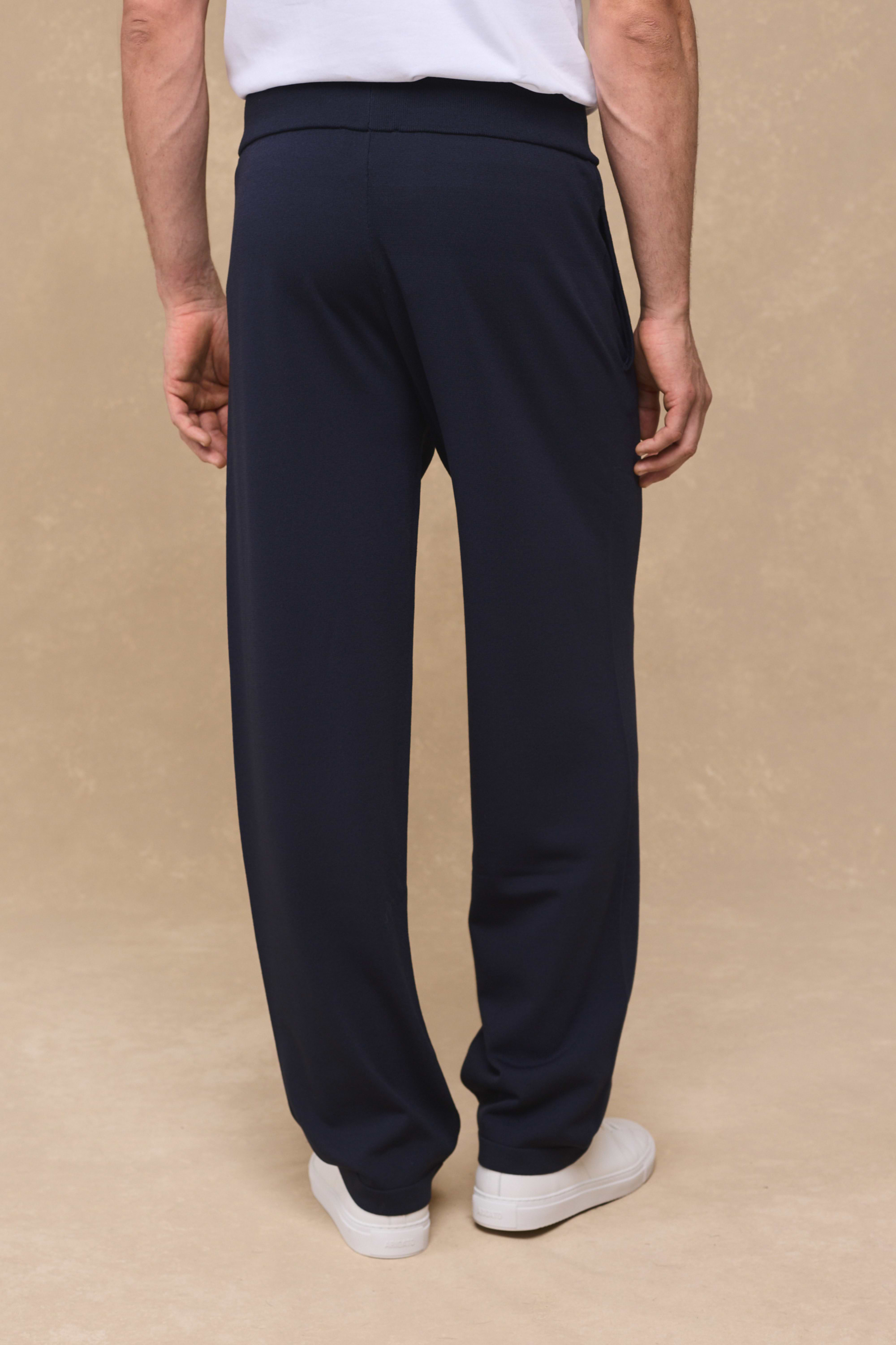 Viggo Jersey Knit Trouser - Navy