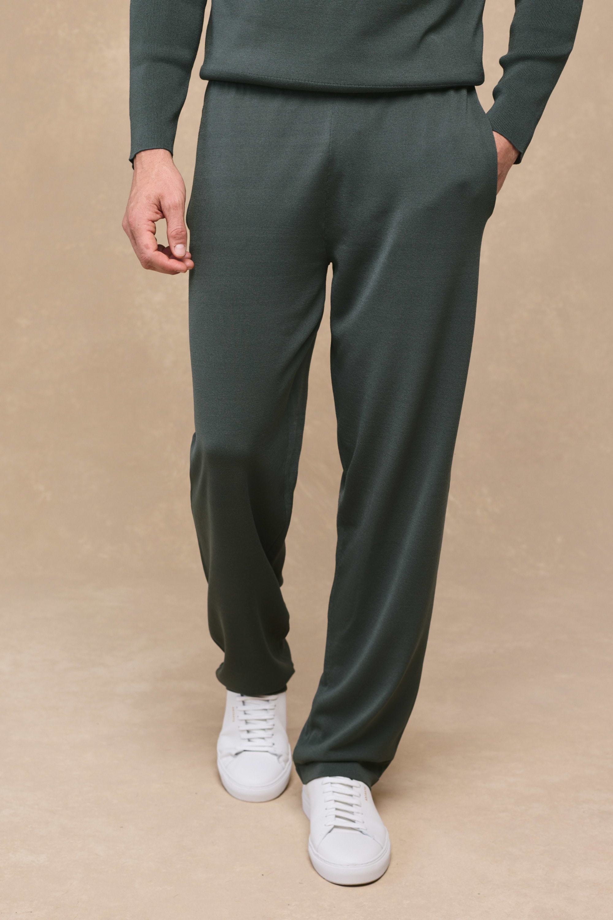 Viggo Jersey Knit Trouser - Sage