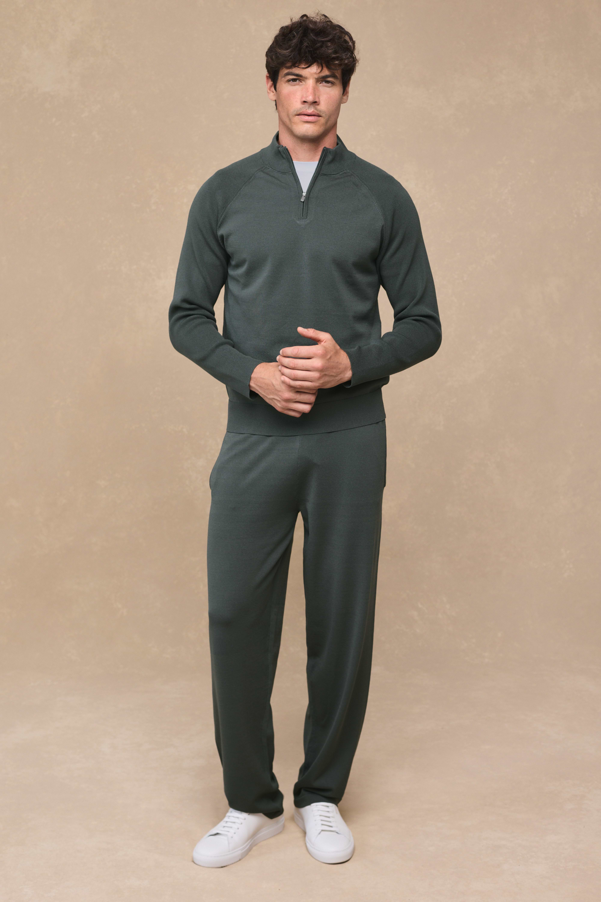 Viggo Jersey Knit Trouser - Sage