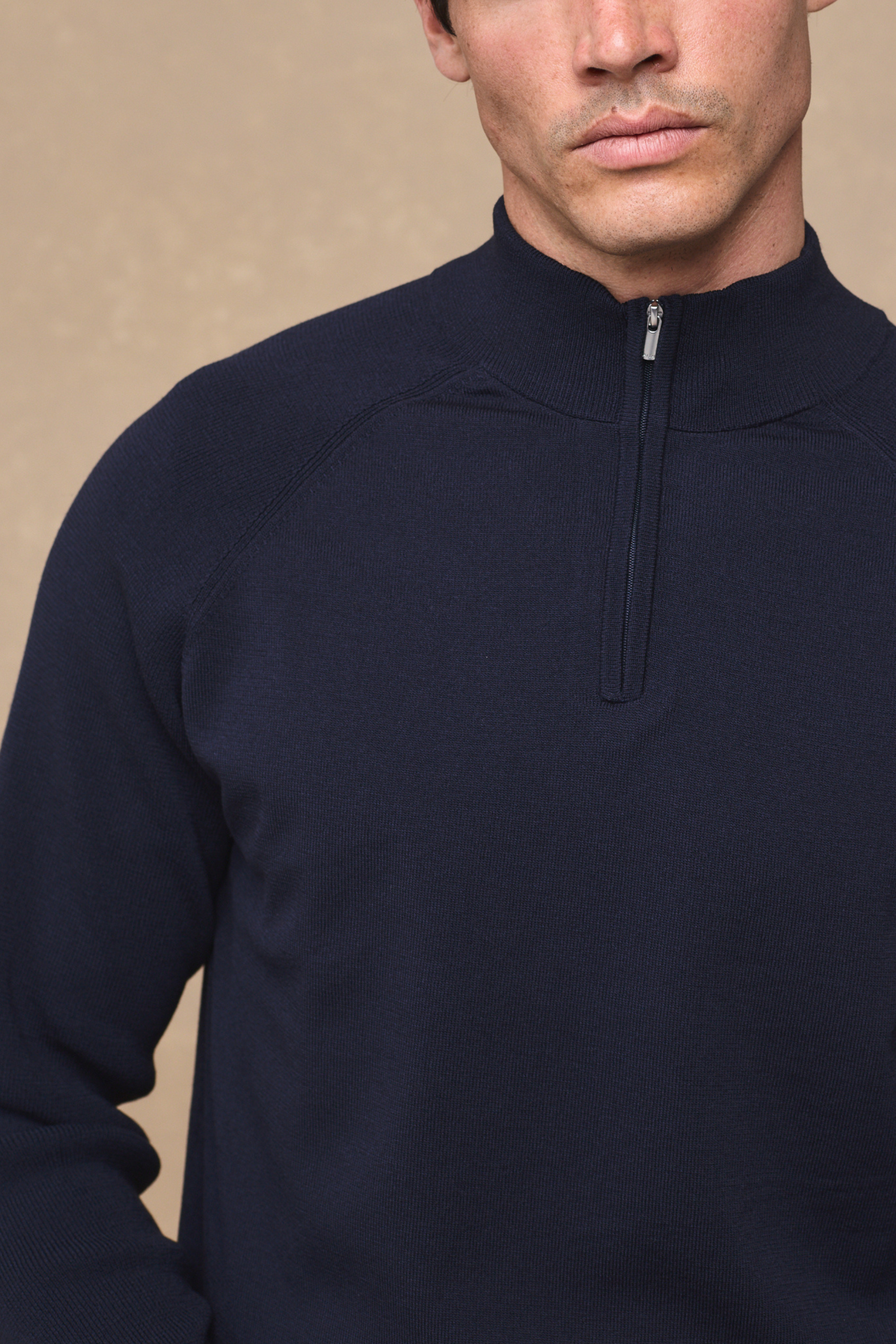 Viggo Jersey Knit Jumper - Navy