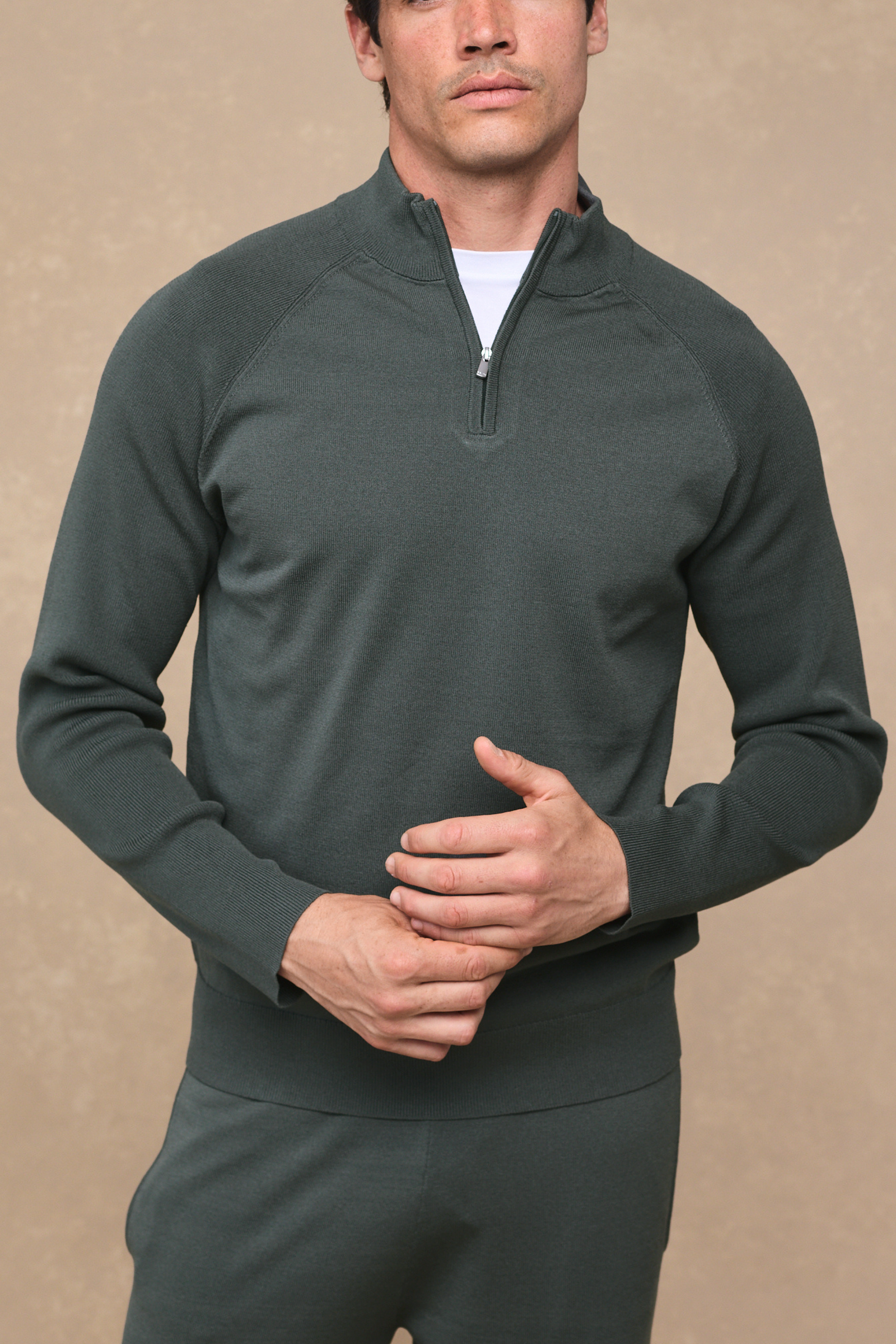 Viggo Jersey Knit Jumper - Sage