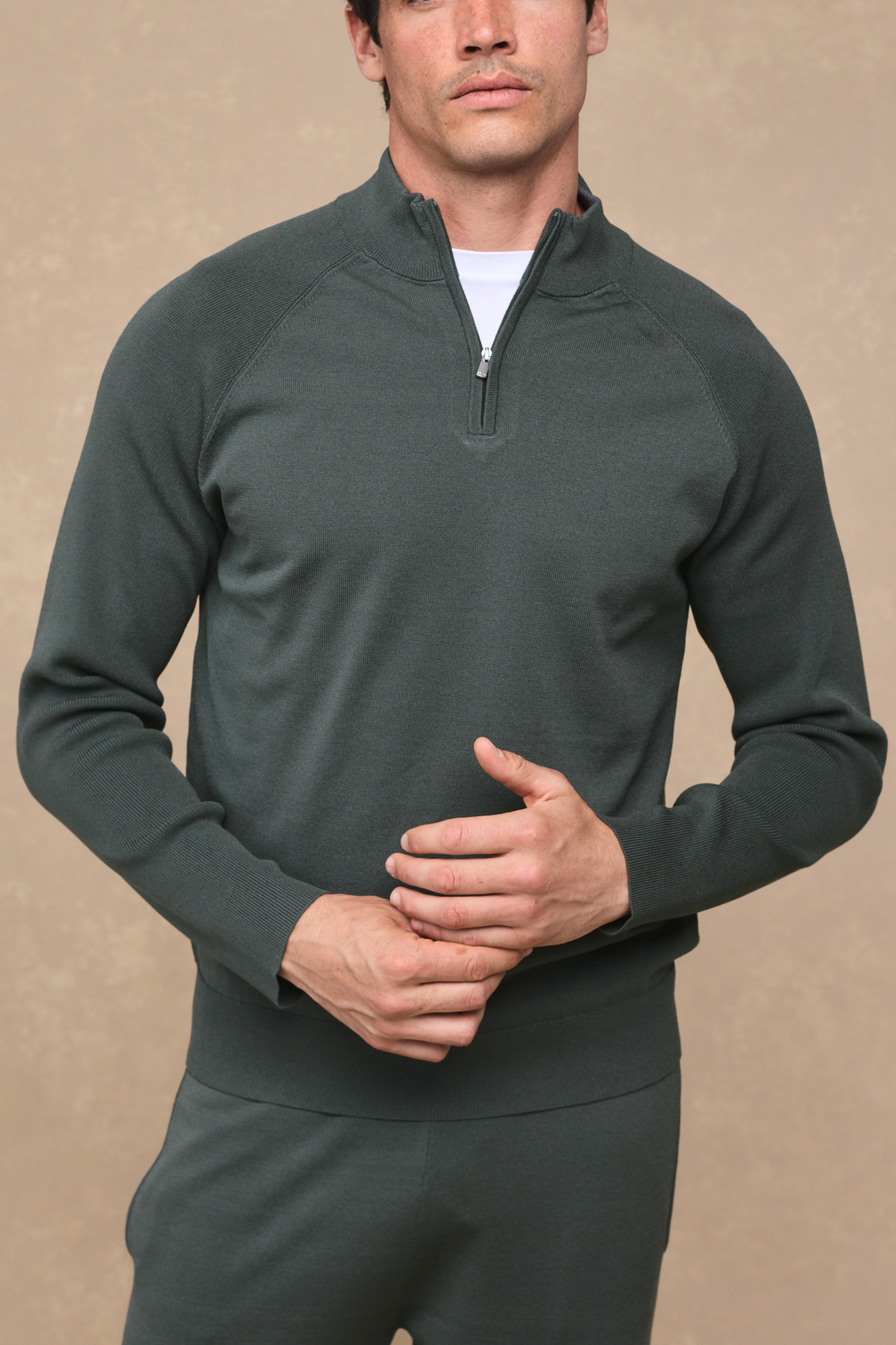 Viggo Jersey Knit Jumper - Sage