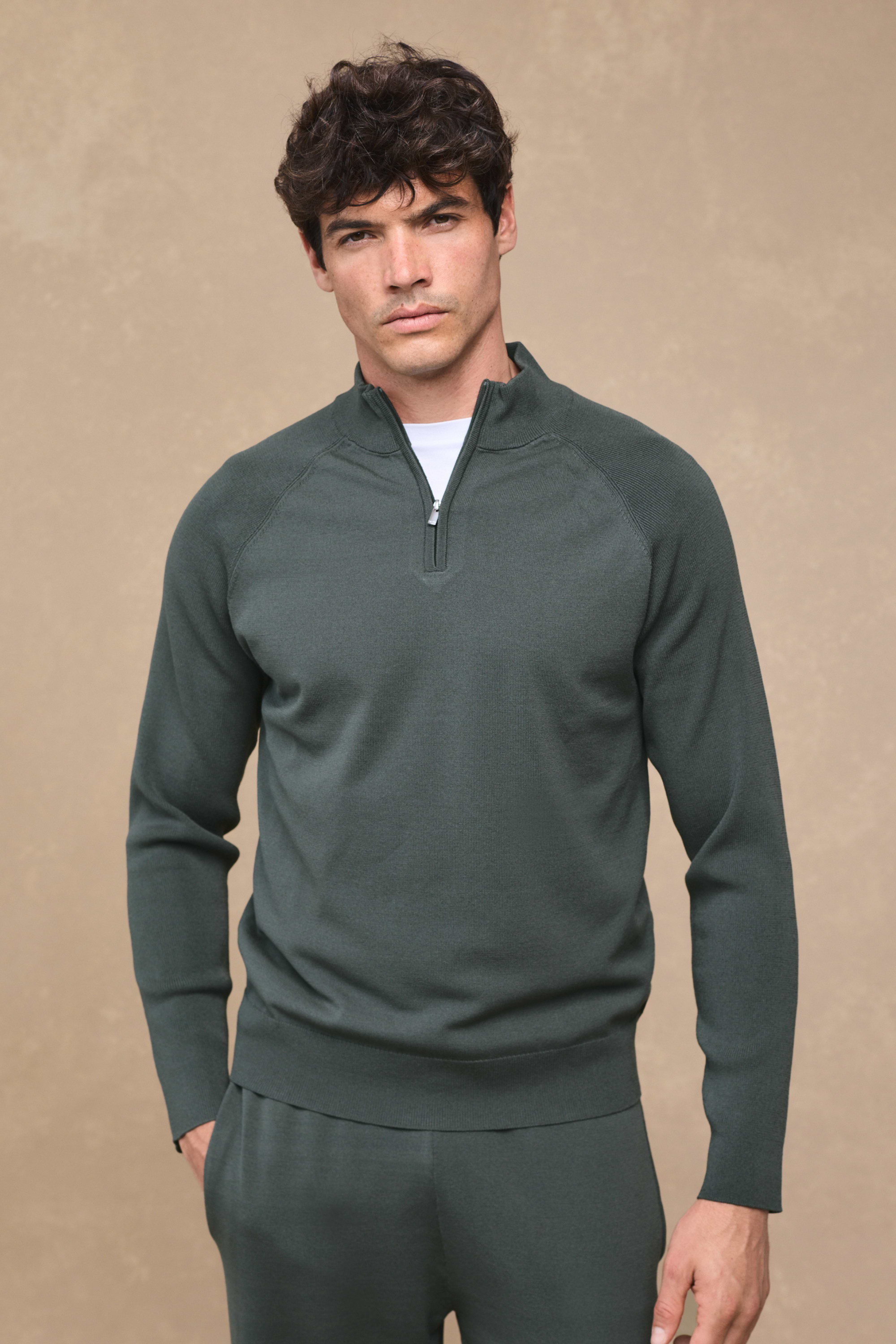 Viggo Jersey Knit Jumper - Sage