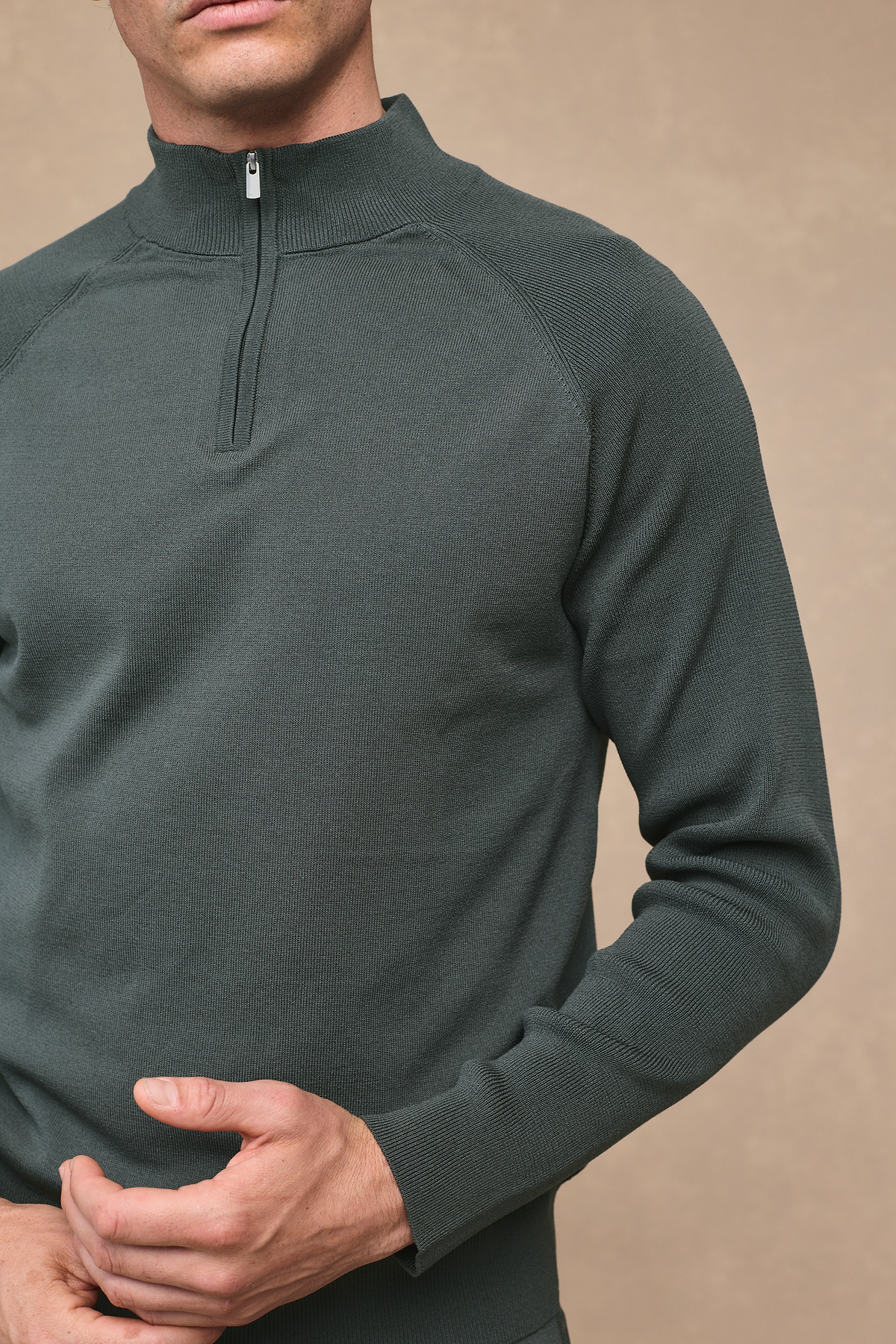 Viggo Jersey Knit Jumper - Sage