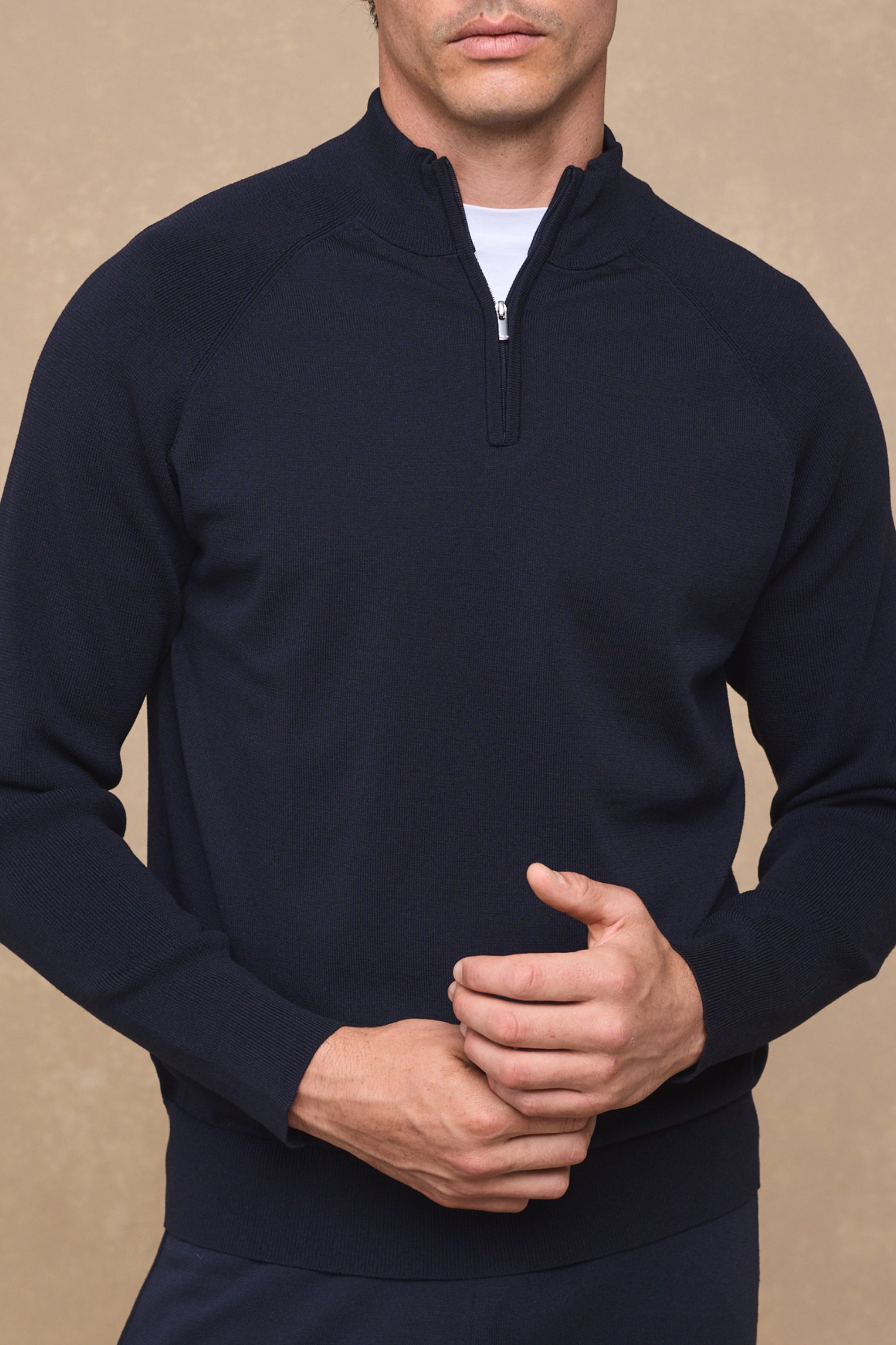 Viggo Jersey Knit Jumper - Navy