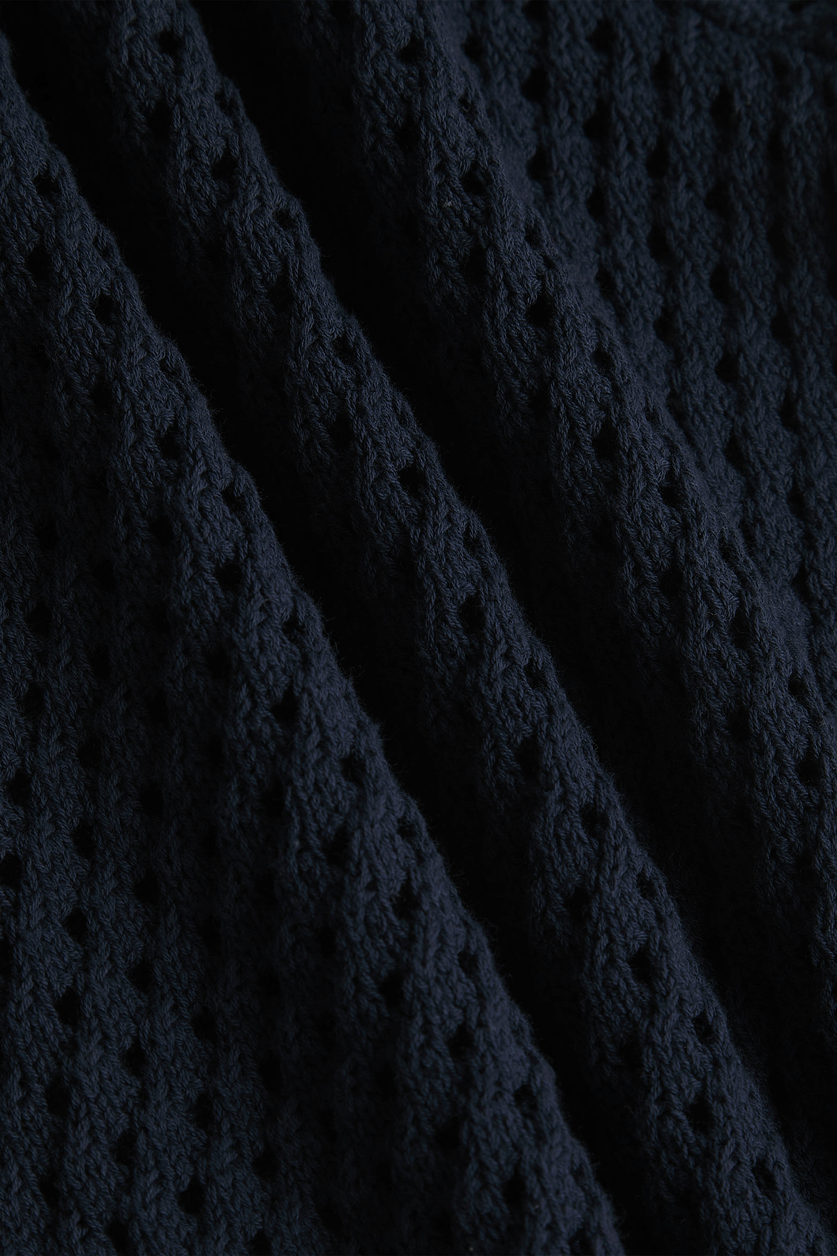 Cipressi Crochet Knit Shirt - Navy
