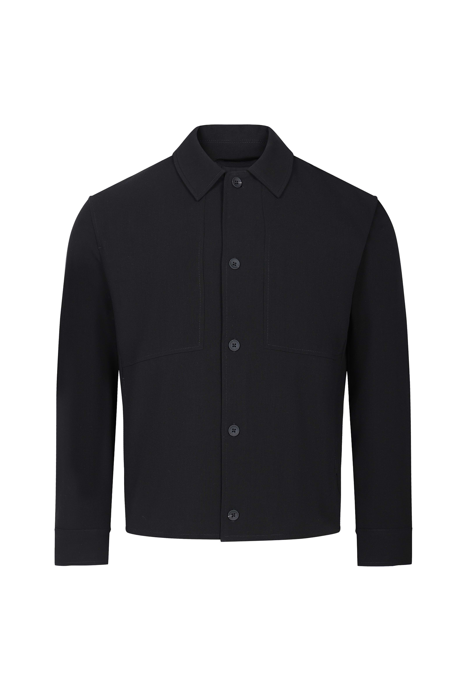 Julien Relaxed Panelled Jacket - Black