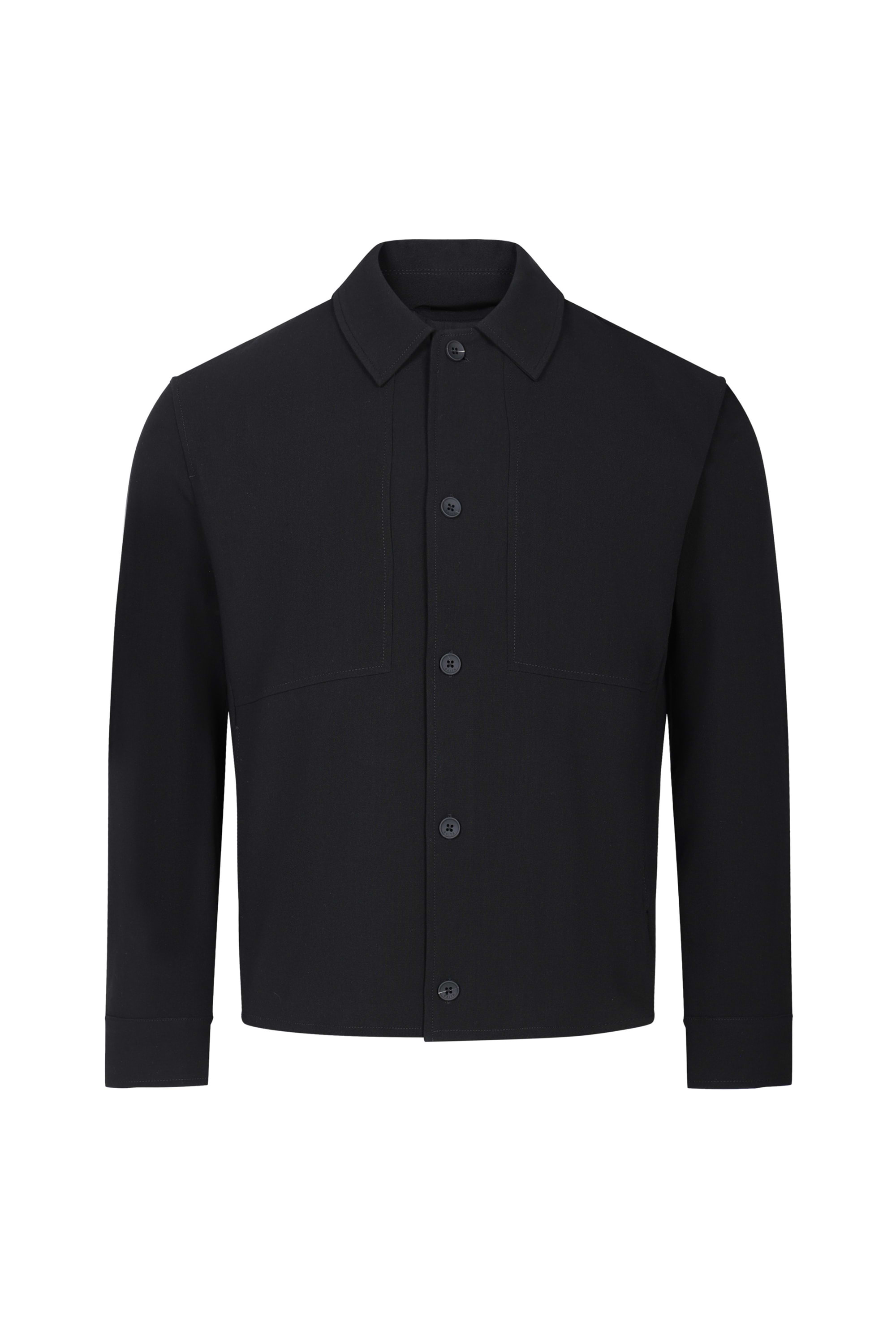 Julien Relaxed Panelled Jacket - Black