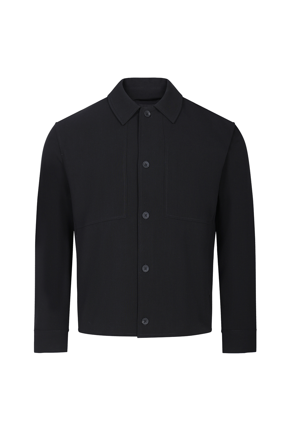 Julien Relaxed Panelled Jacket - Black