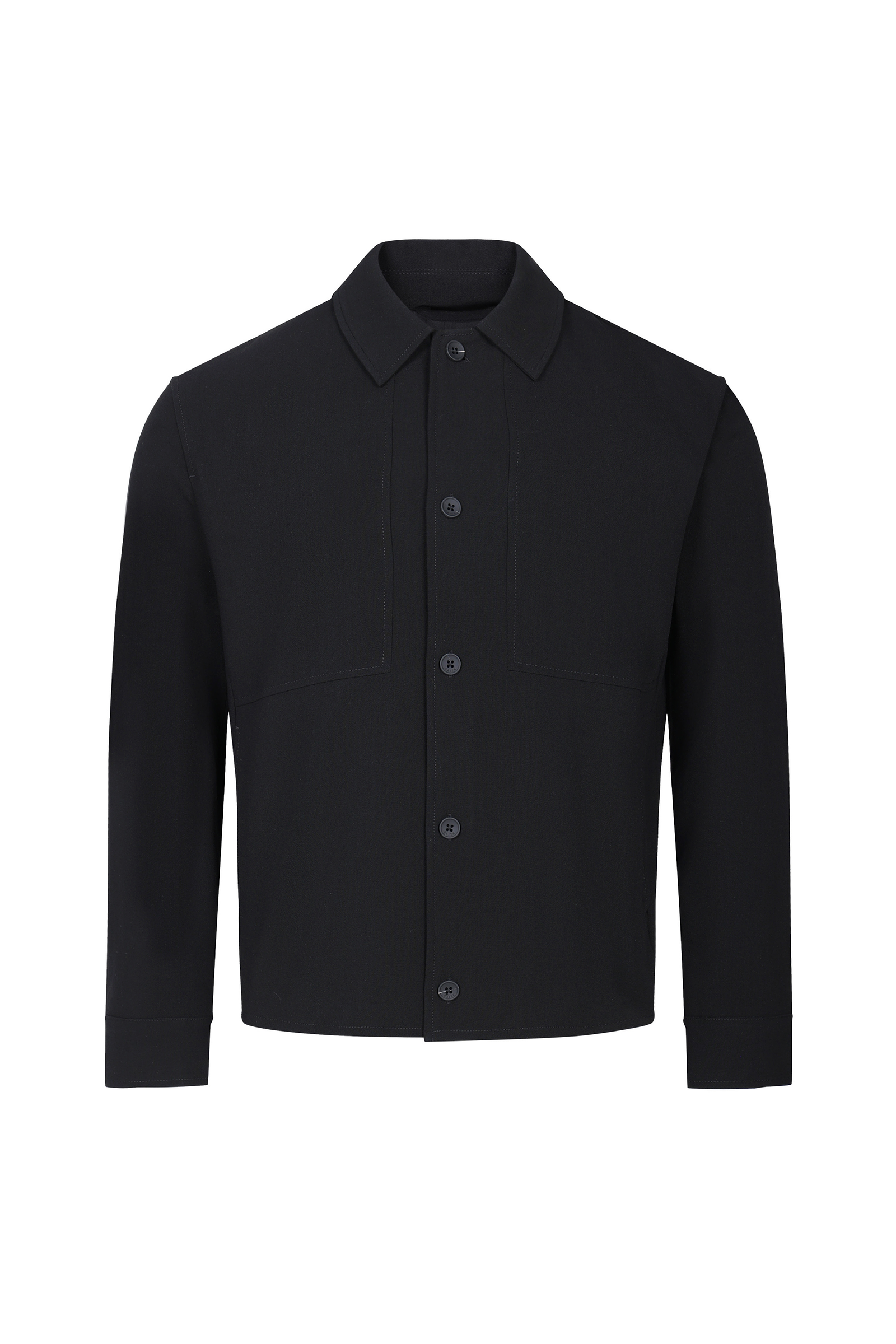 Julien Relaxed Panelled Jacket - Black