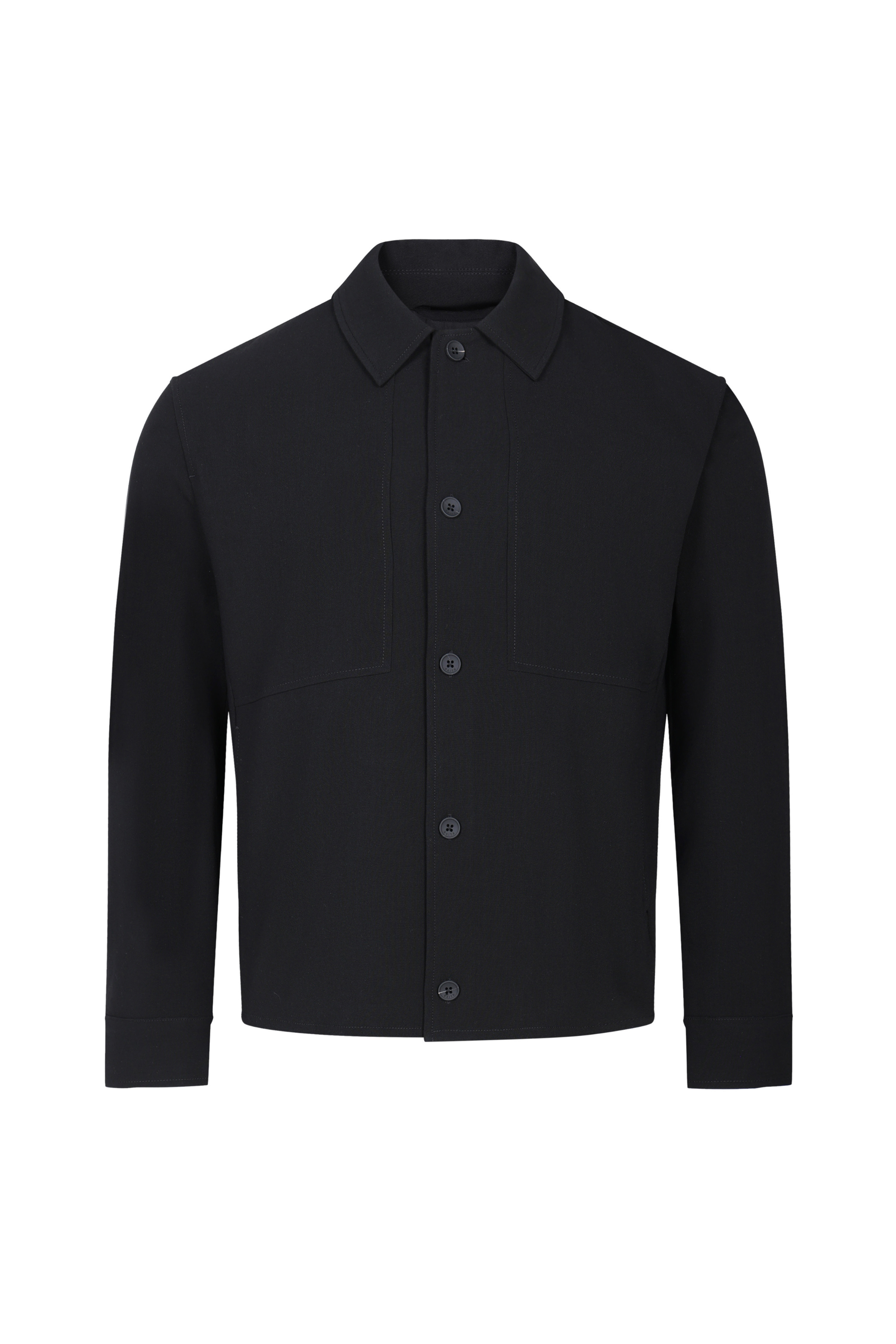 Julien Relaxed Panelled Jacket - Black
