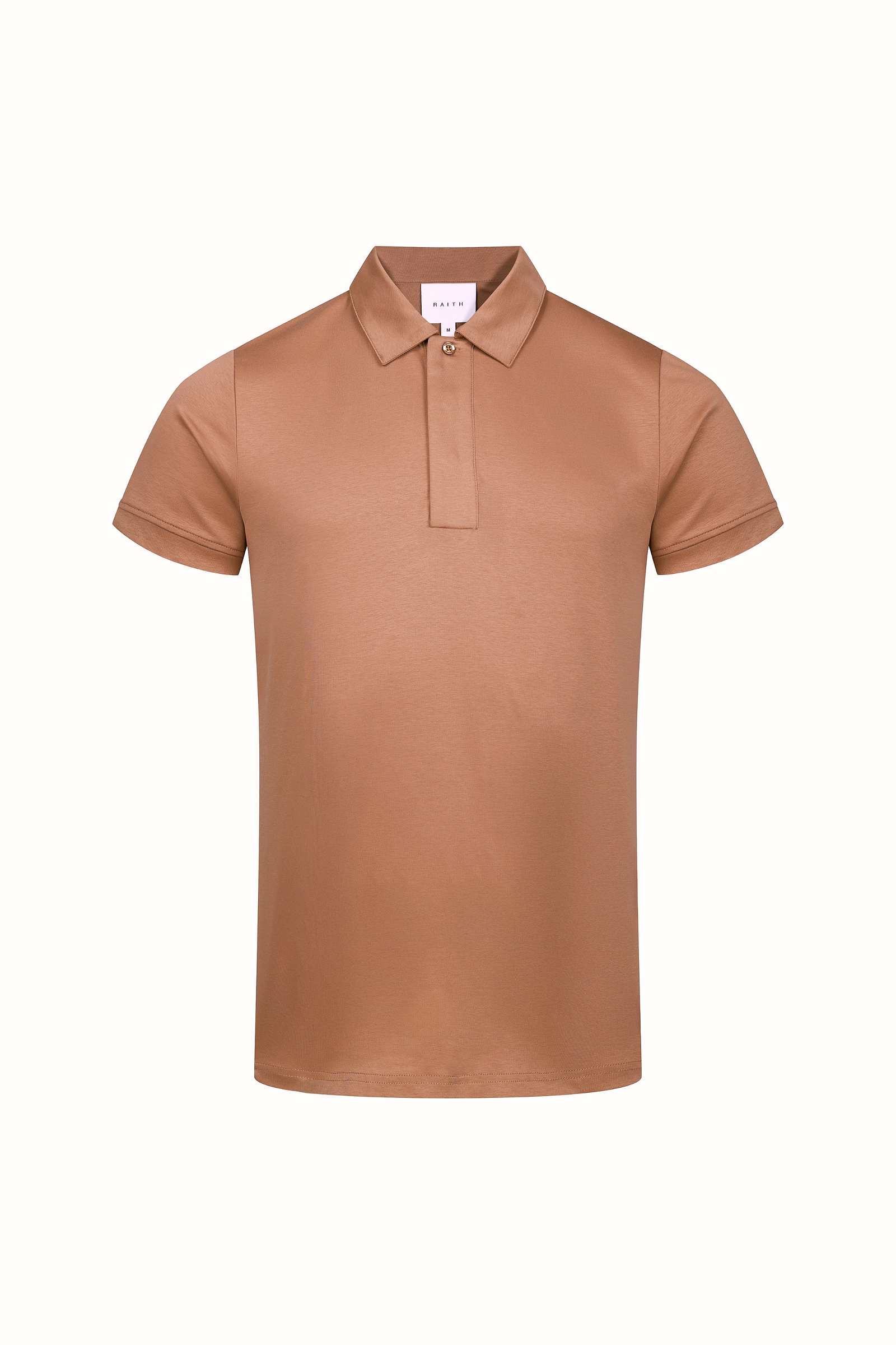 Santi Mercerised Polo Shirt - Rust Orange