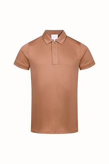 Santi Mercerised Polo Shirt - Rust Orange