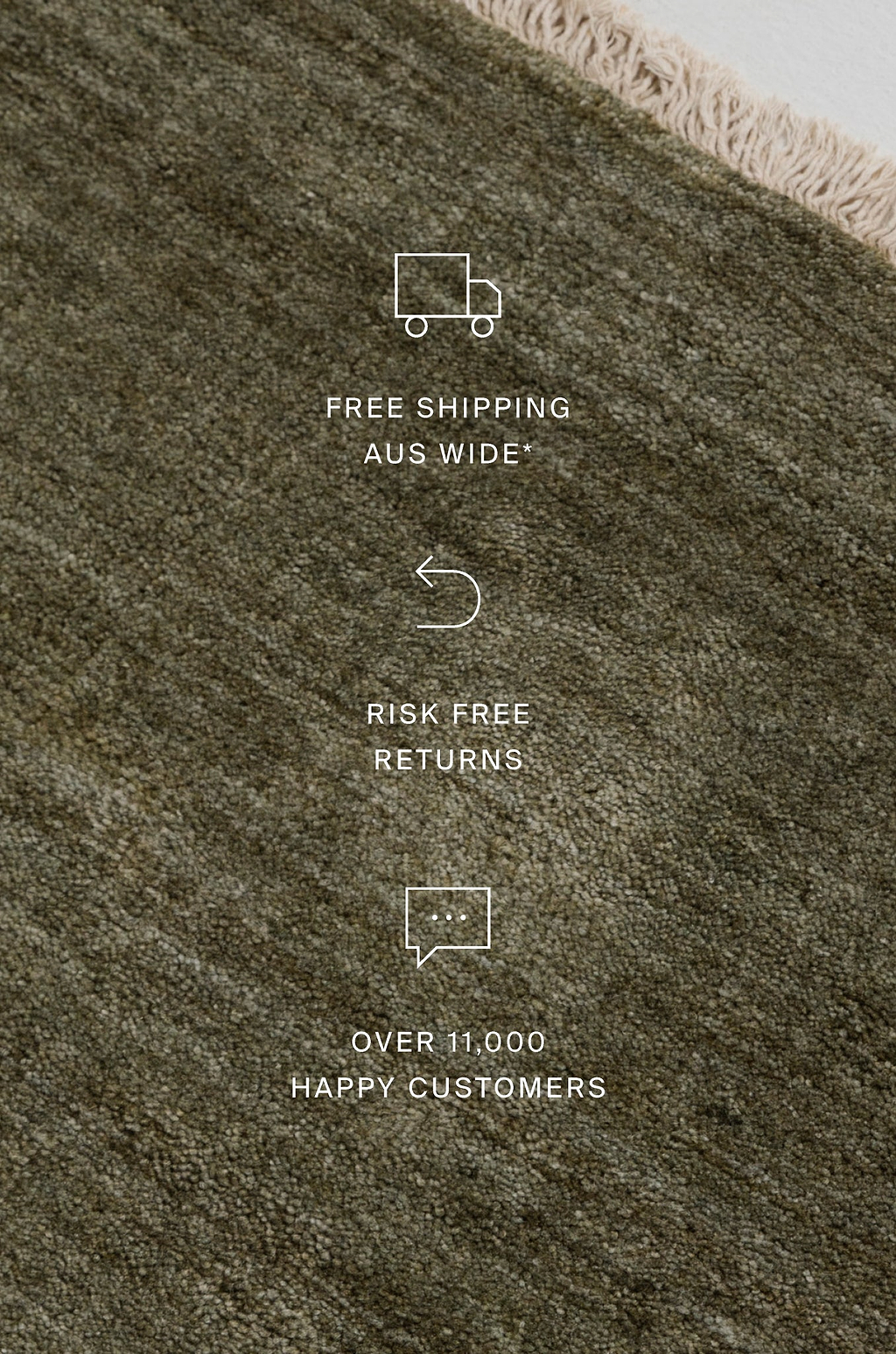 Bhakti Abrash Wool Blend Rug in Olive