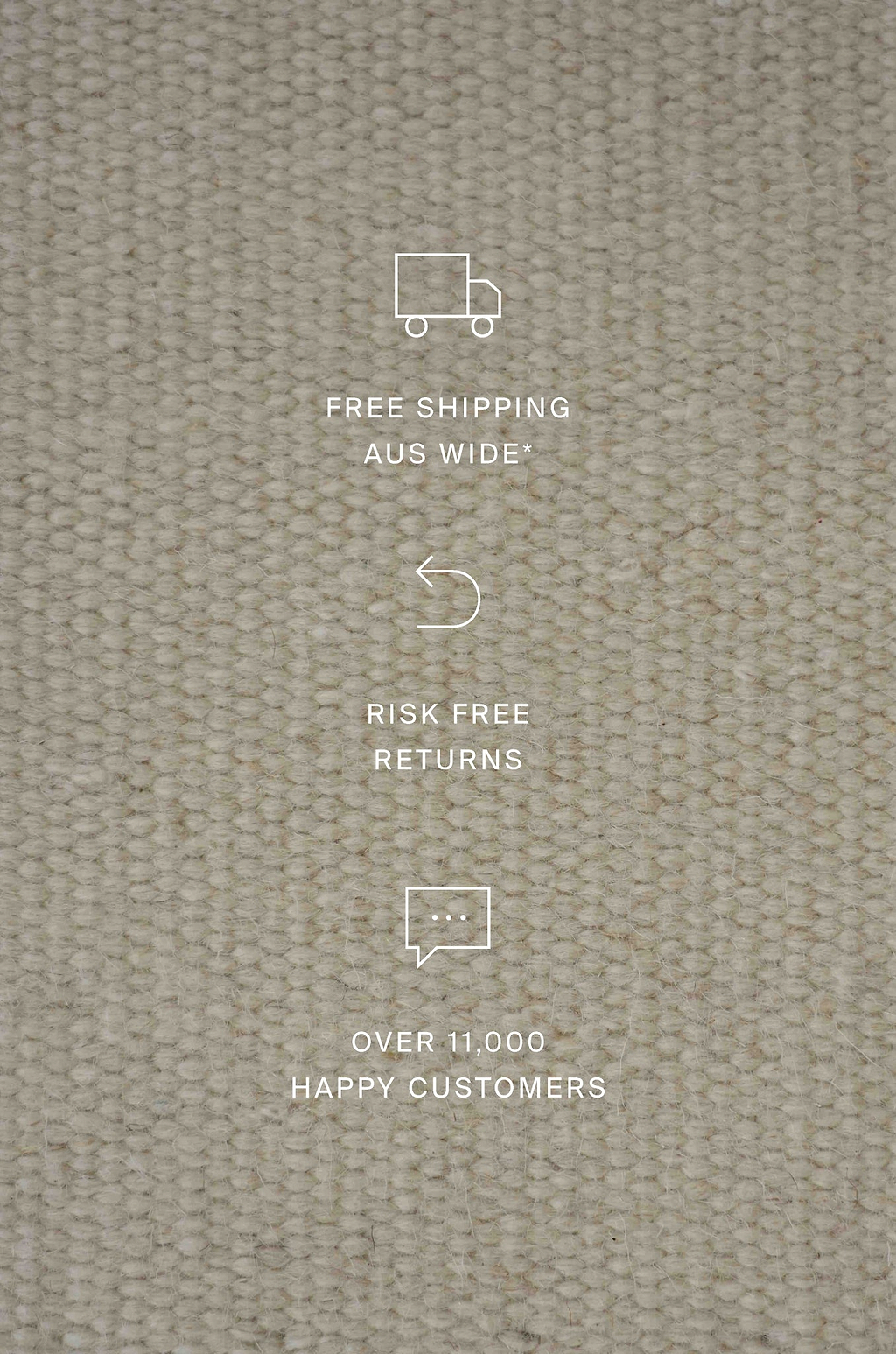 Terrain Flatweave Wool Rug in Natural White