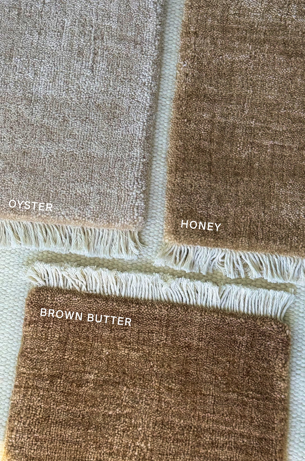 Bhakti Abrash Wool Blend Rug in Brown Butter