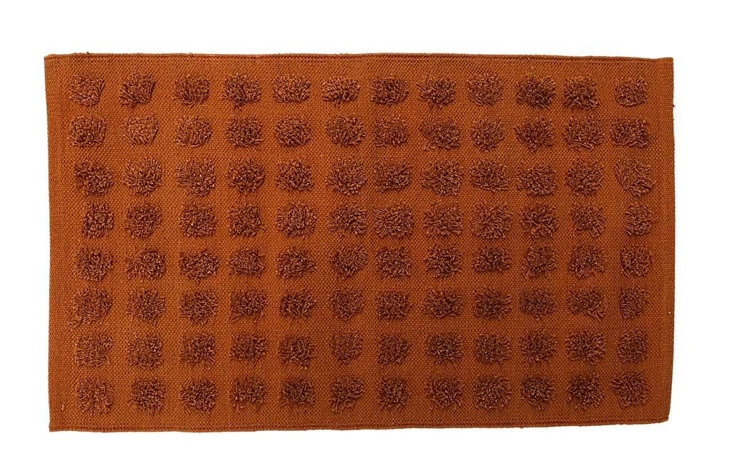 Merry Handwoven Cotton Bathmat in Clay