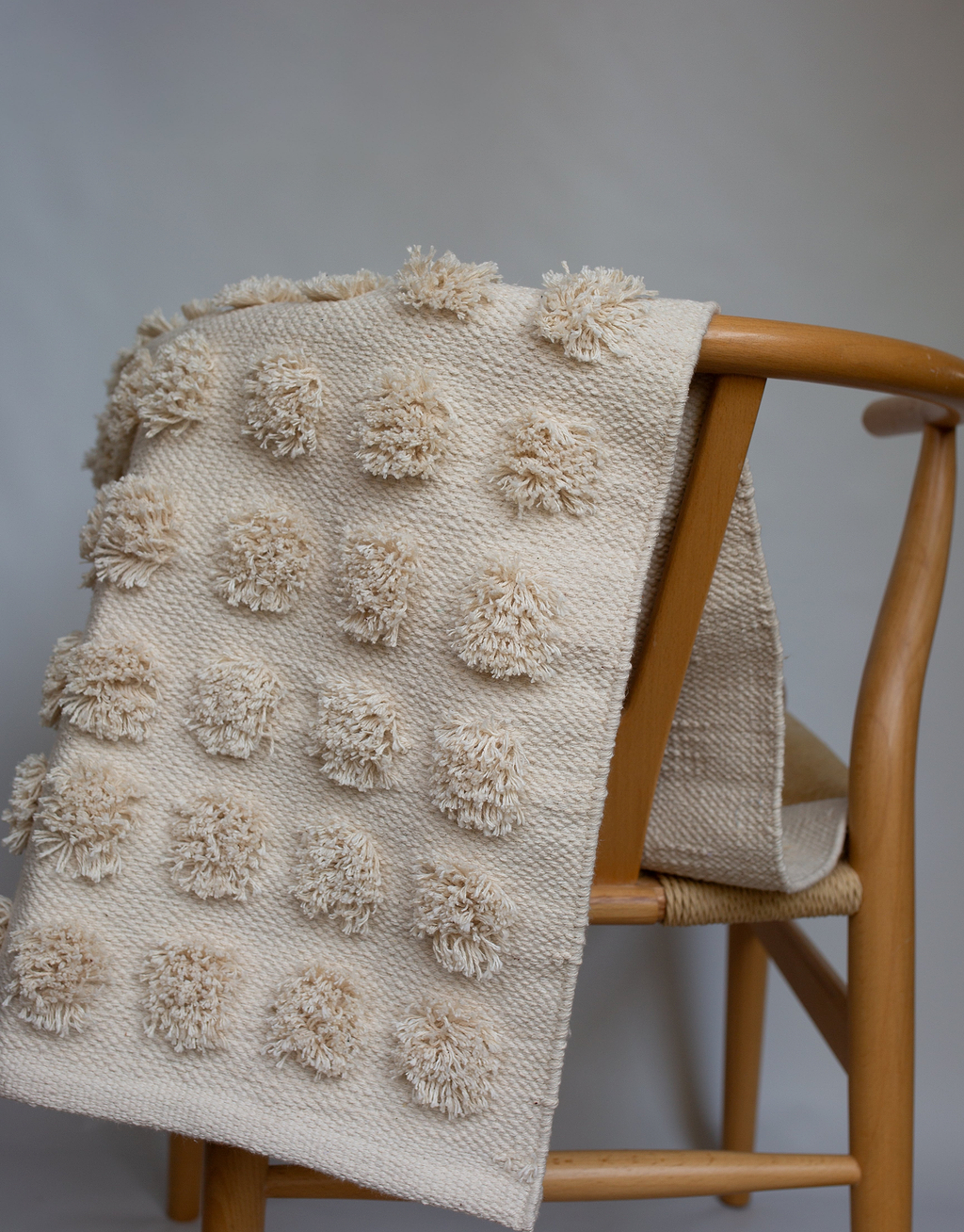 Merry Handwoven Cotton Bathmat in Natural