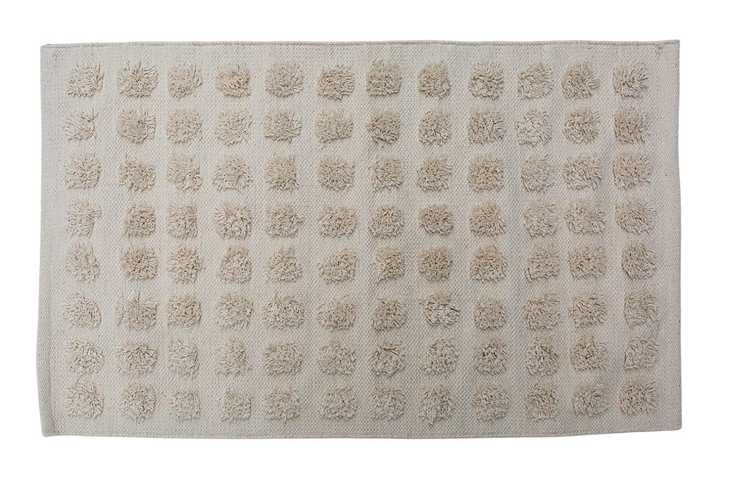 Merry Handwoven Cotton Bathmat in Natural