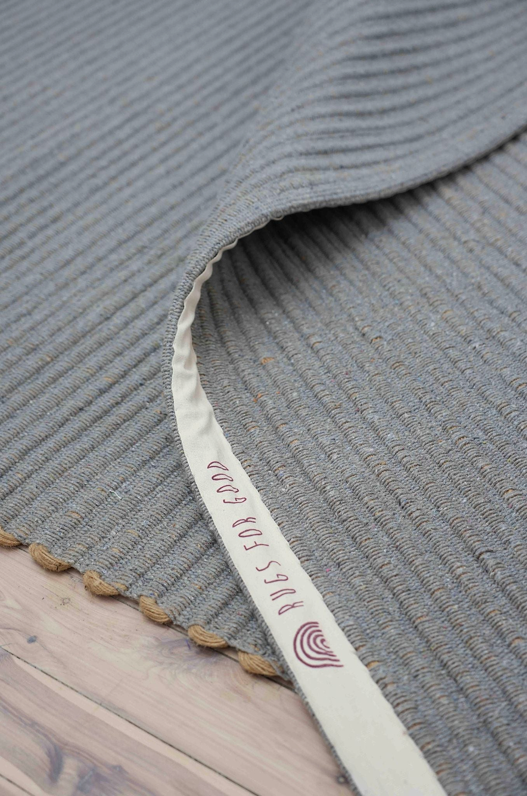 Mendocino Wool & Jute Rug in Dusty Blue