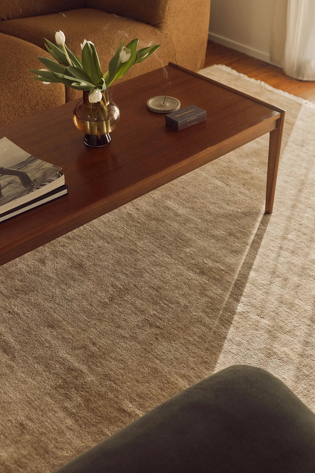 Bhakti Abrash Wool Blend Rug in Honey