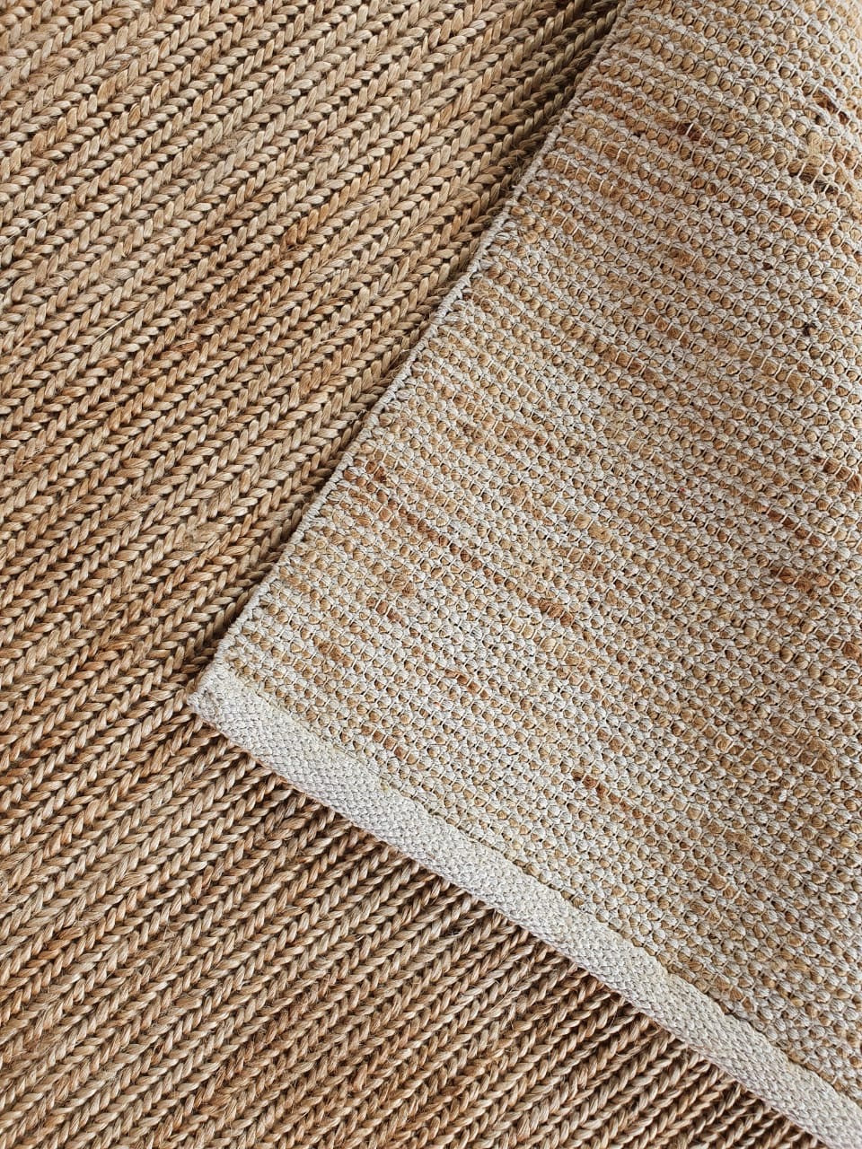 Sample of Dharma Braided Jute Rug in Natural
