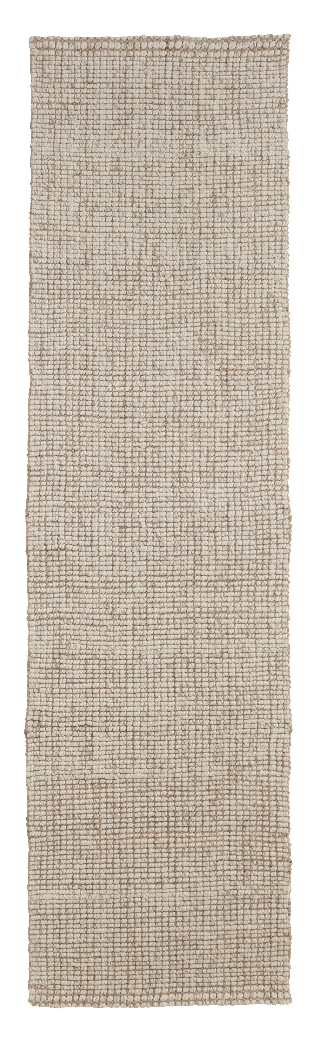 Alskar Handwoven Wool and Jute Runner Rug in Wheat