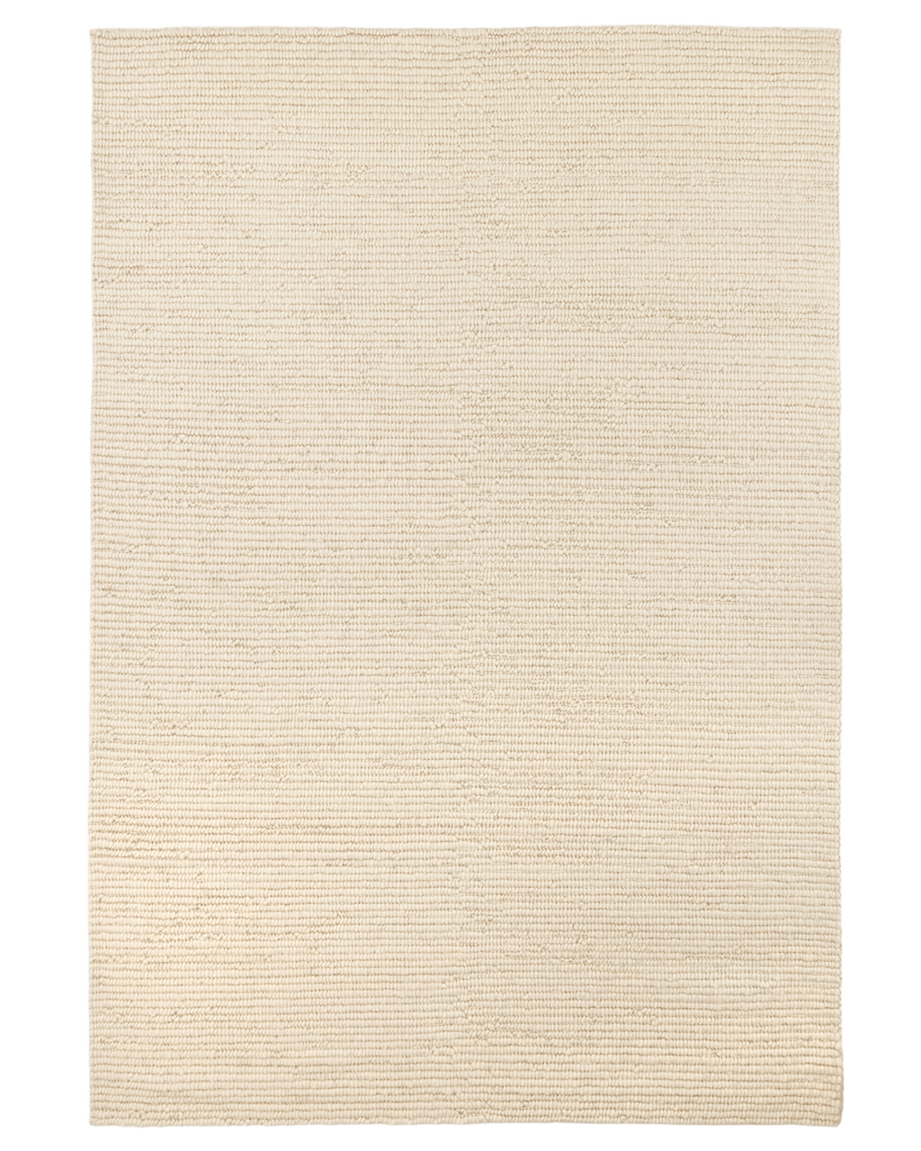 Bangalow Undyed New Zealand Wool Rug in White