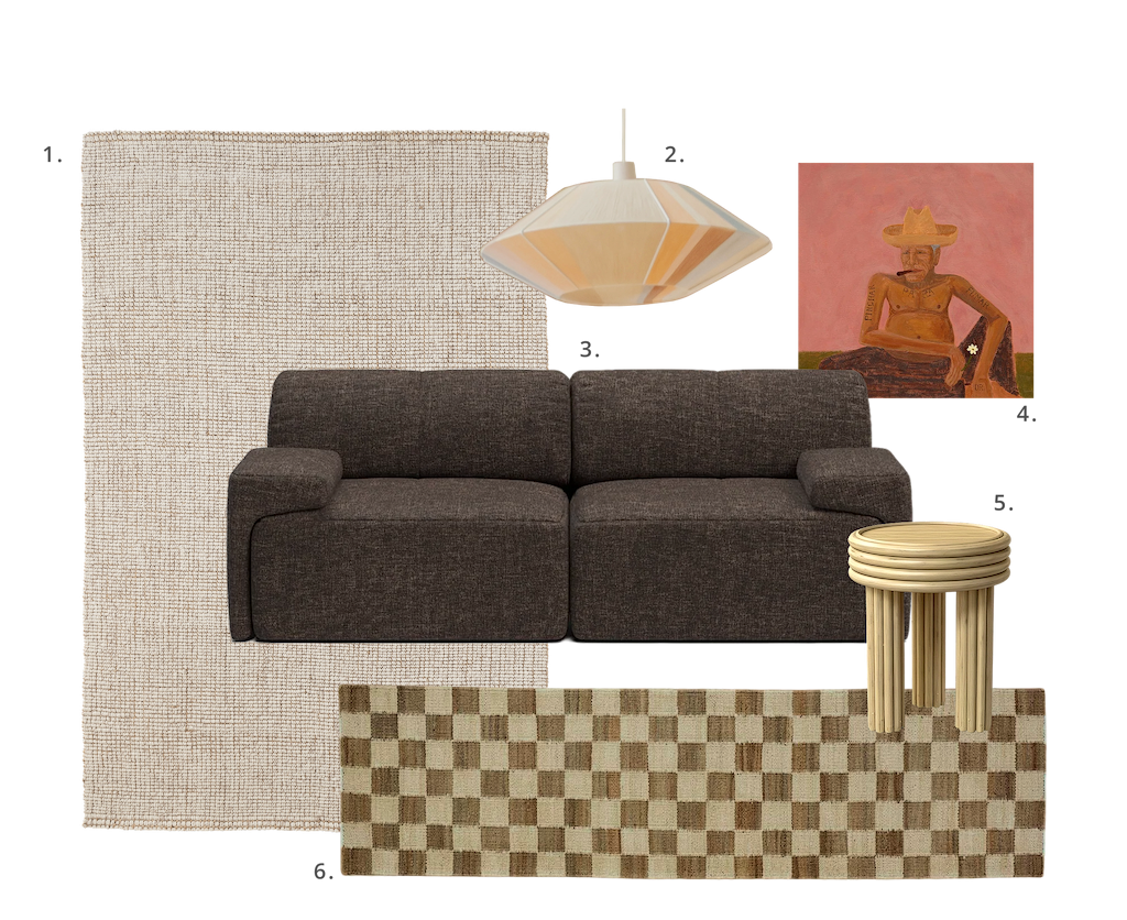 Alskar Handwoven Wool and Jute Rug in Wheat