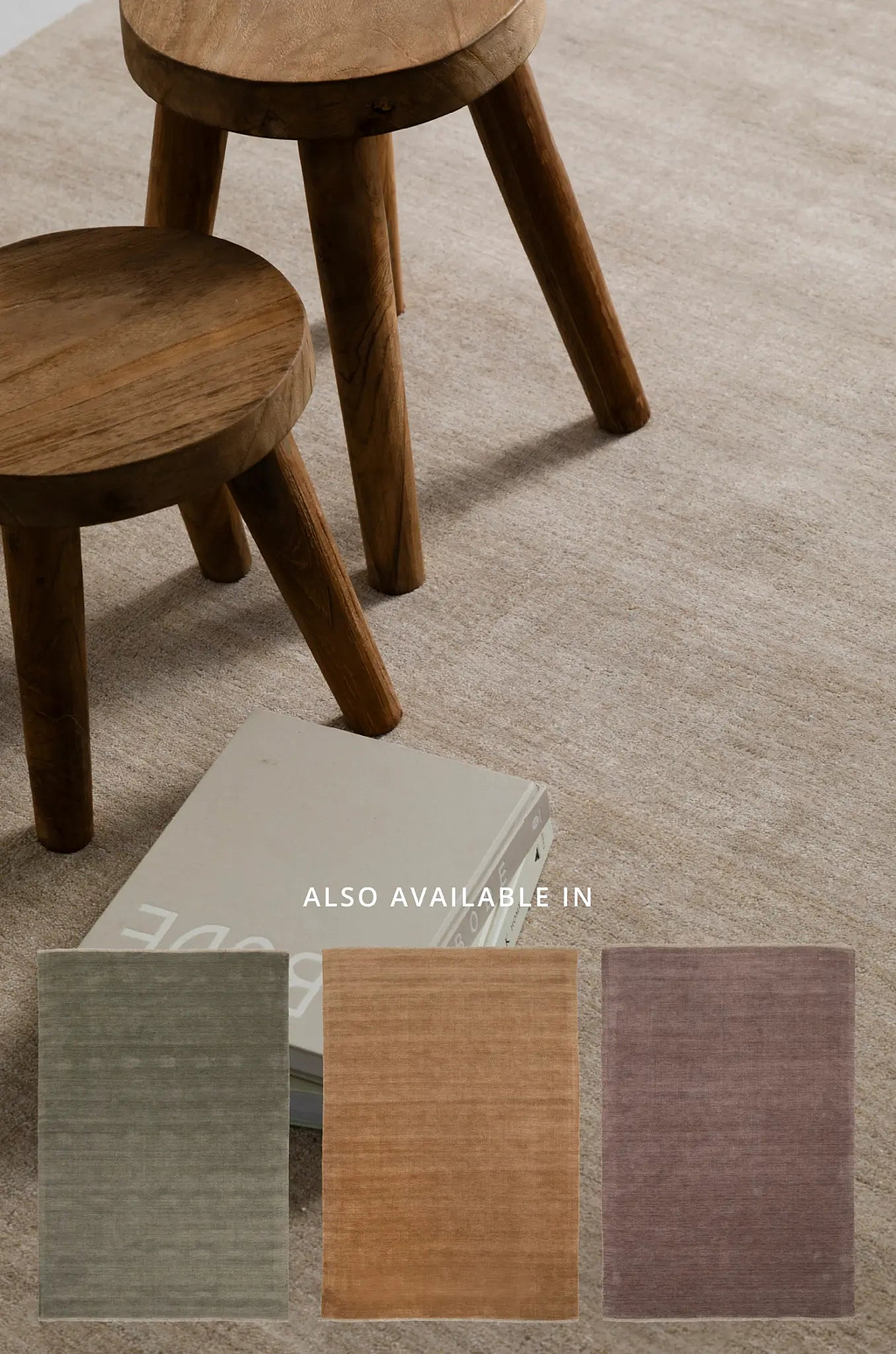 Bhakti Abrash Wool Blend Rug in Oyster