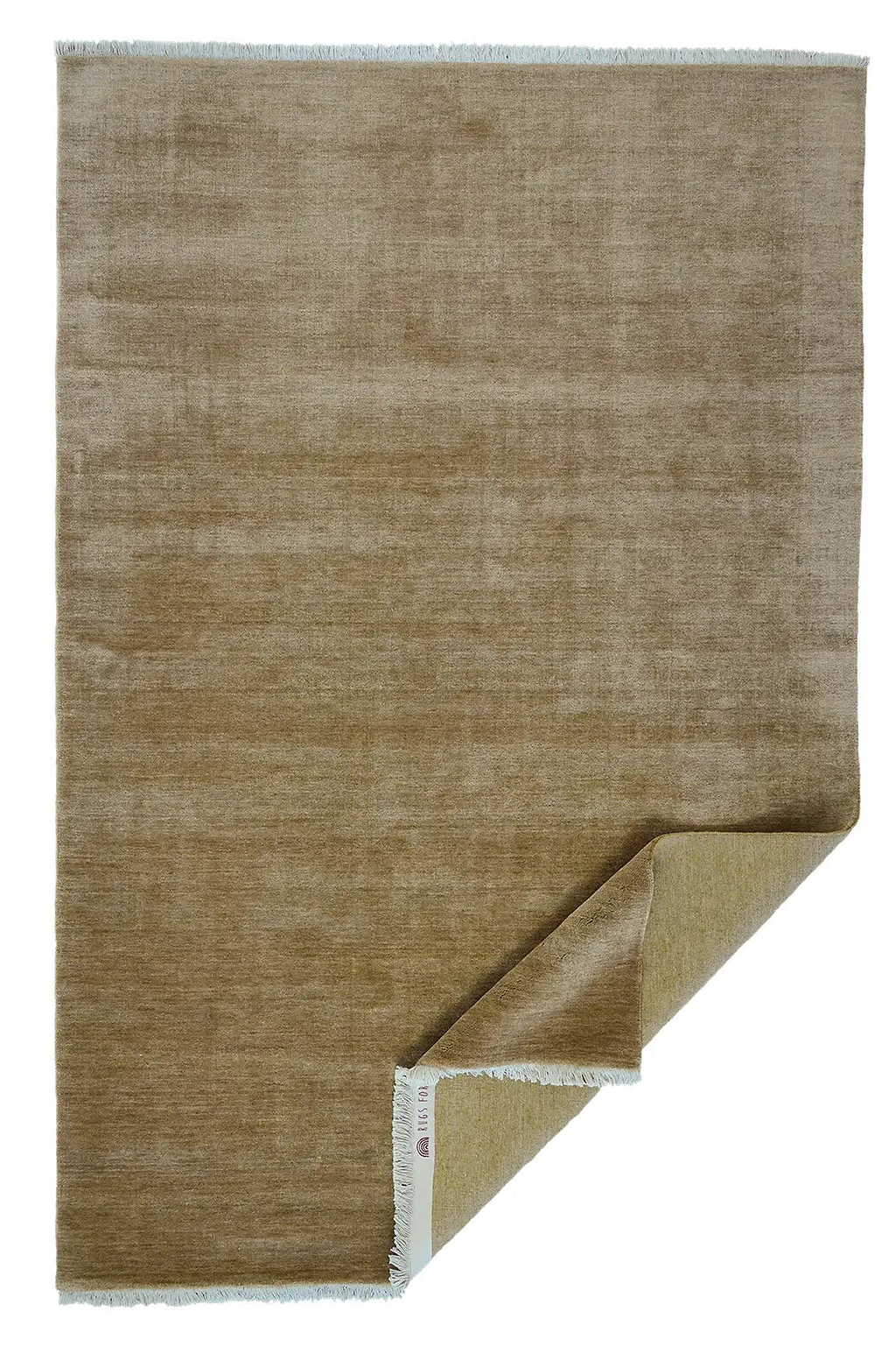 Sample of Bhakti Abrash Wool Blend Rug in Honey
